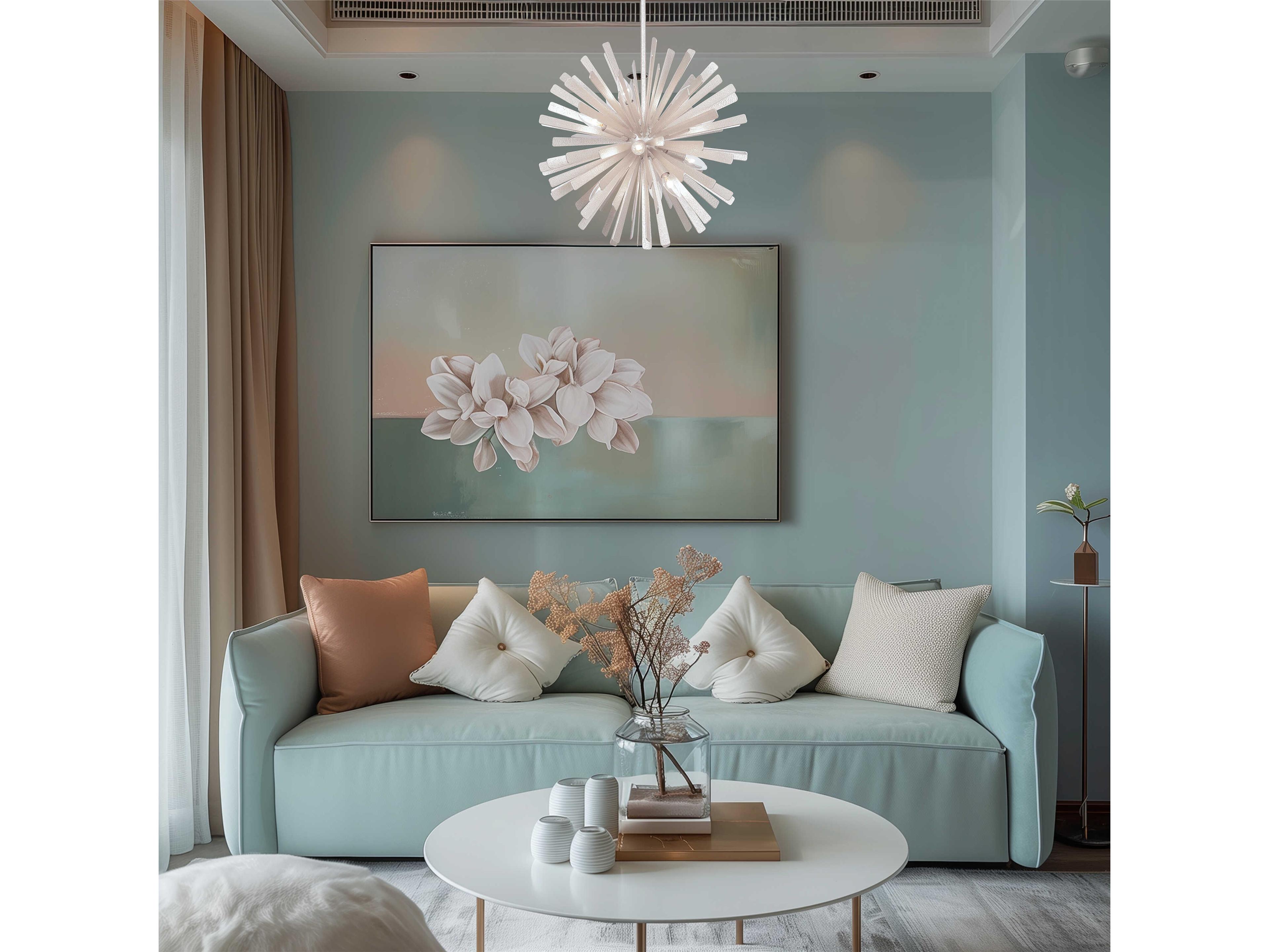 Metropolitan Confluence 12-Light Piastra White Sputnik Pendant