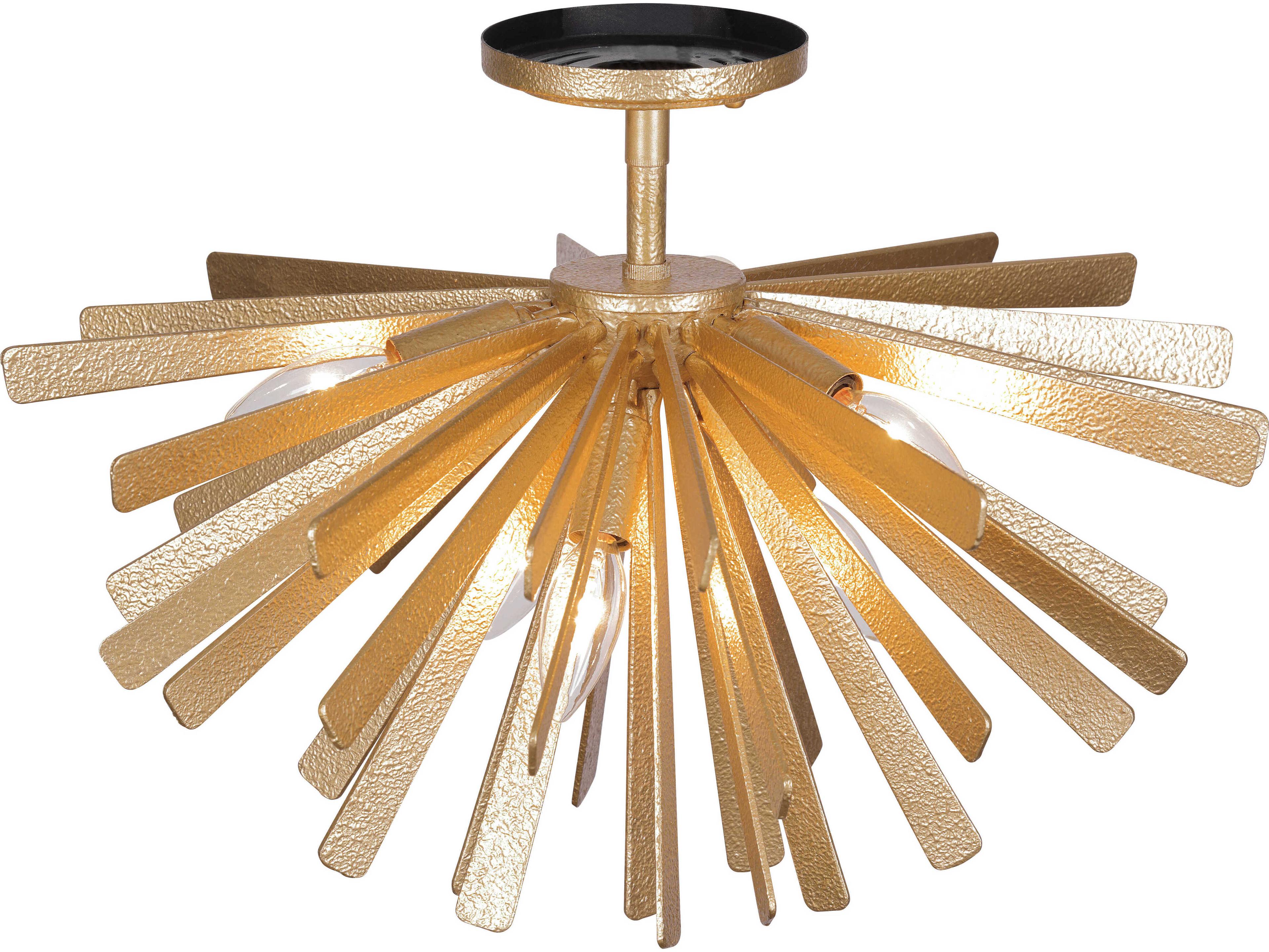 Metropolitan Confluence 6-Light Piastra Gold Sputnik Semi Flush Mount