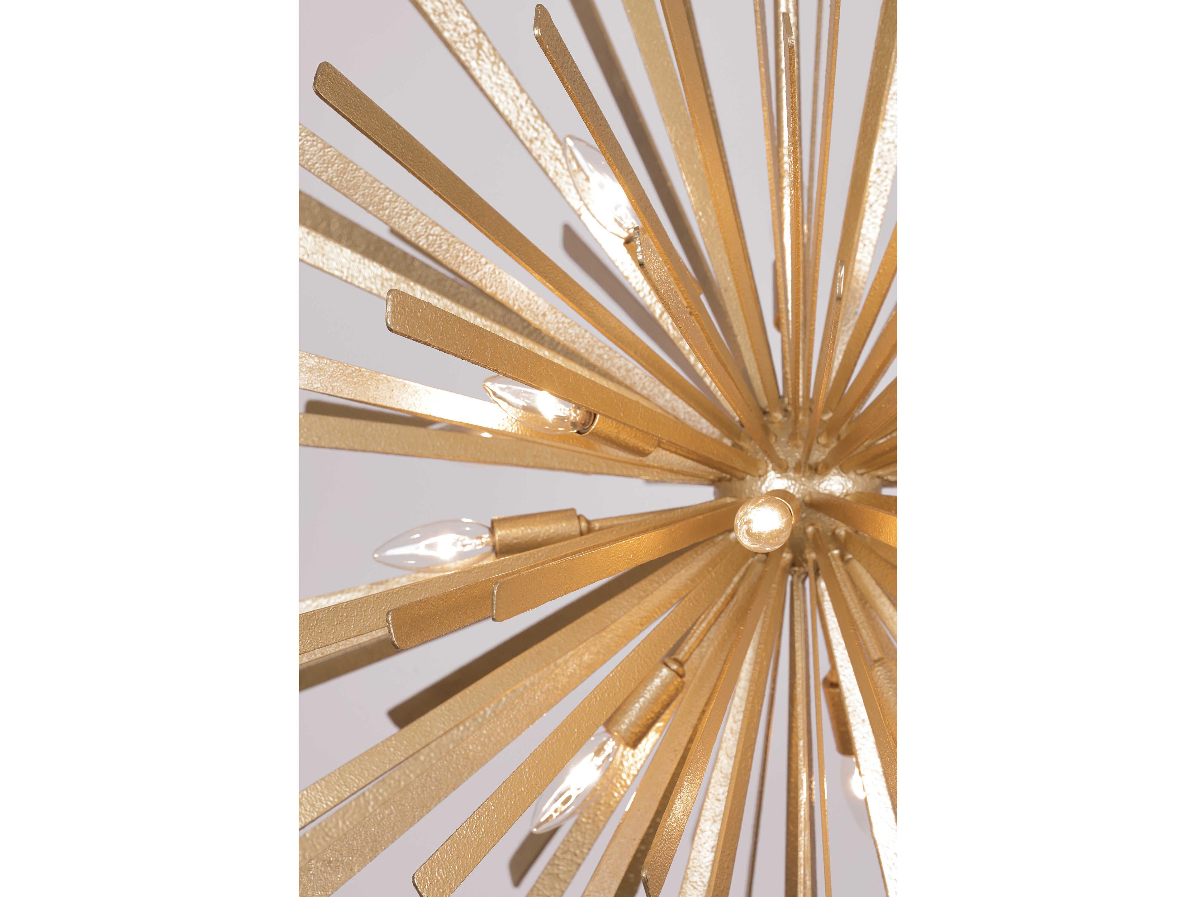 Metropolitan Confluence 16-Light Piastra Gold Sputnik Pendant