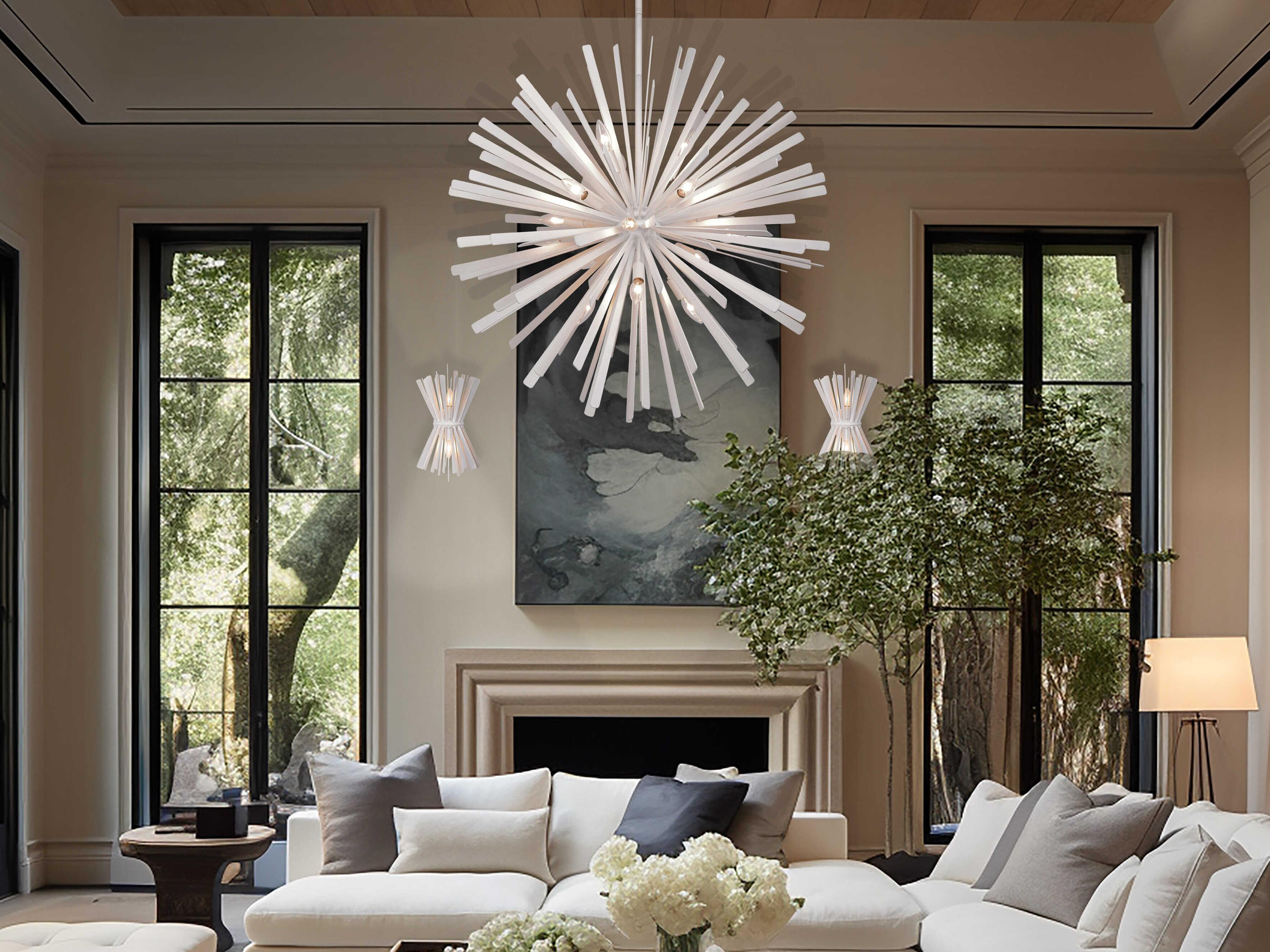 Metropolitan Confluence 16-Light Piastra White Sputnik Pendant