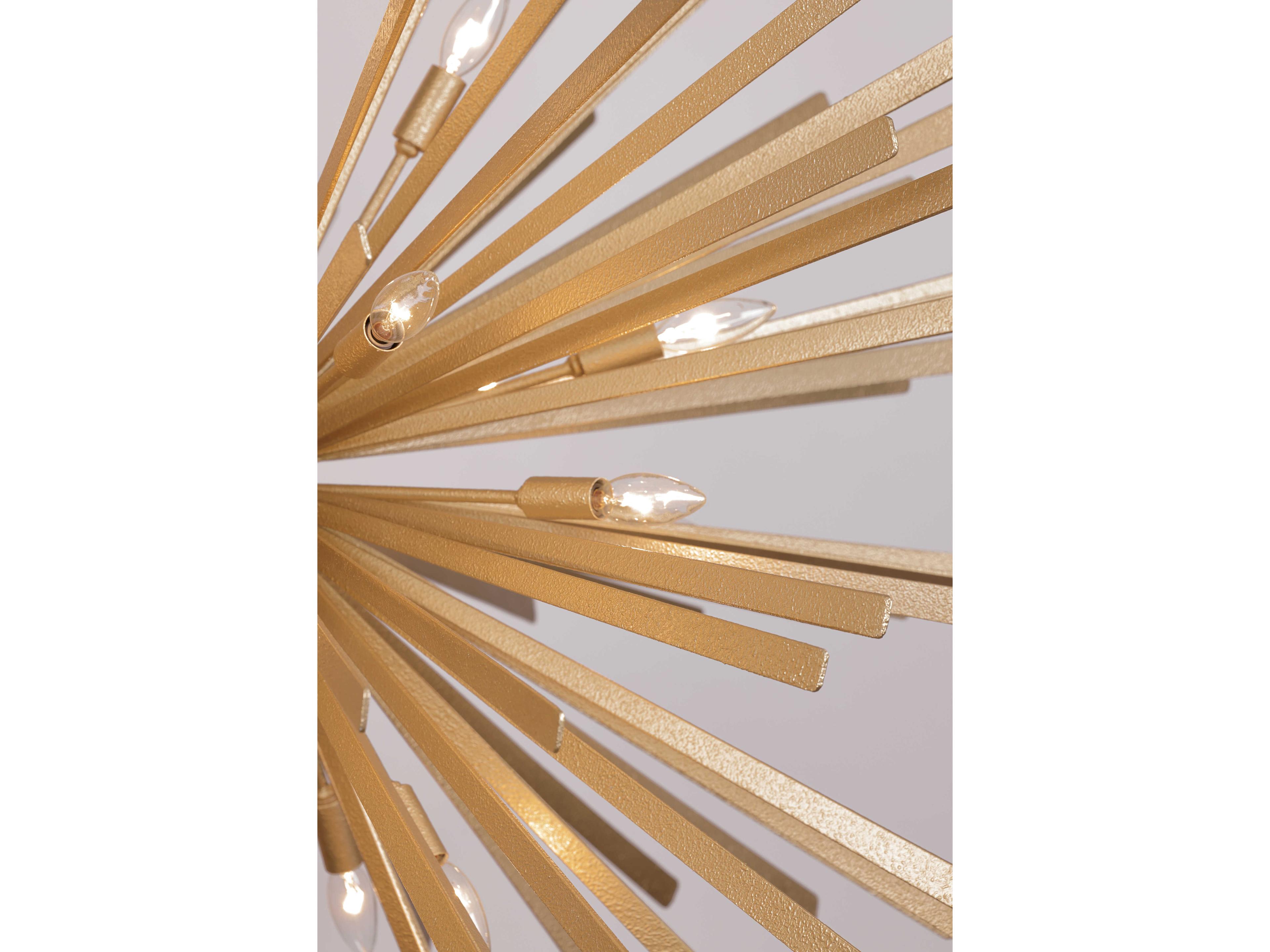 Metropolitan Confluence 20-Light Piastra Gold Sputnik Pendant