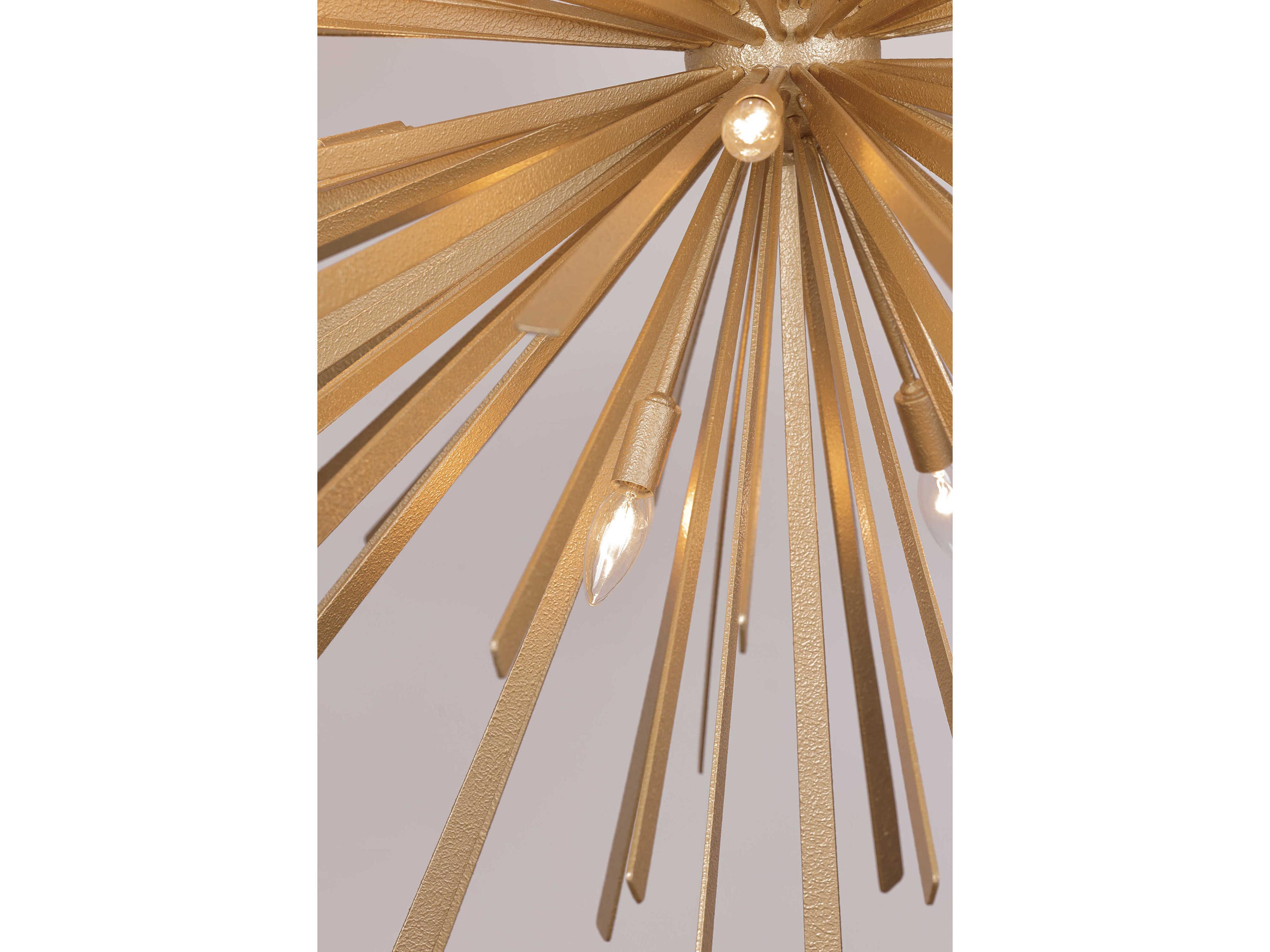 Metropolitan Confluence 20-Light Piastra Gold Sputnik Pendant
