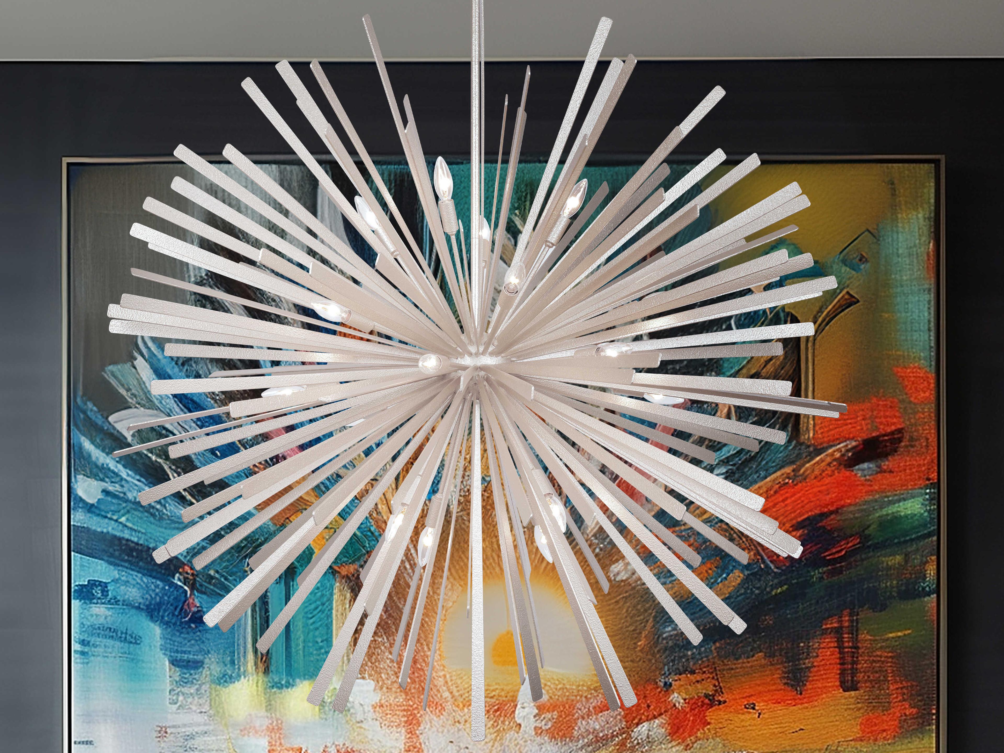 Metropolitan Confluence 20-Light Piastra White Sputnik Pendant