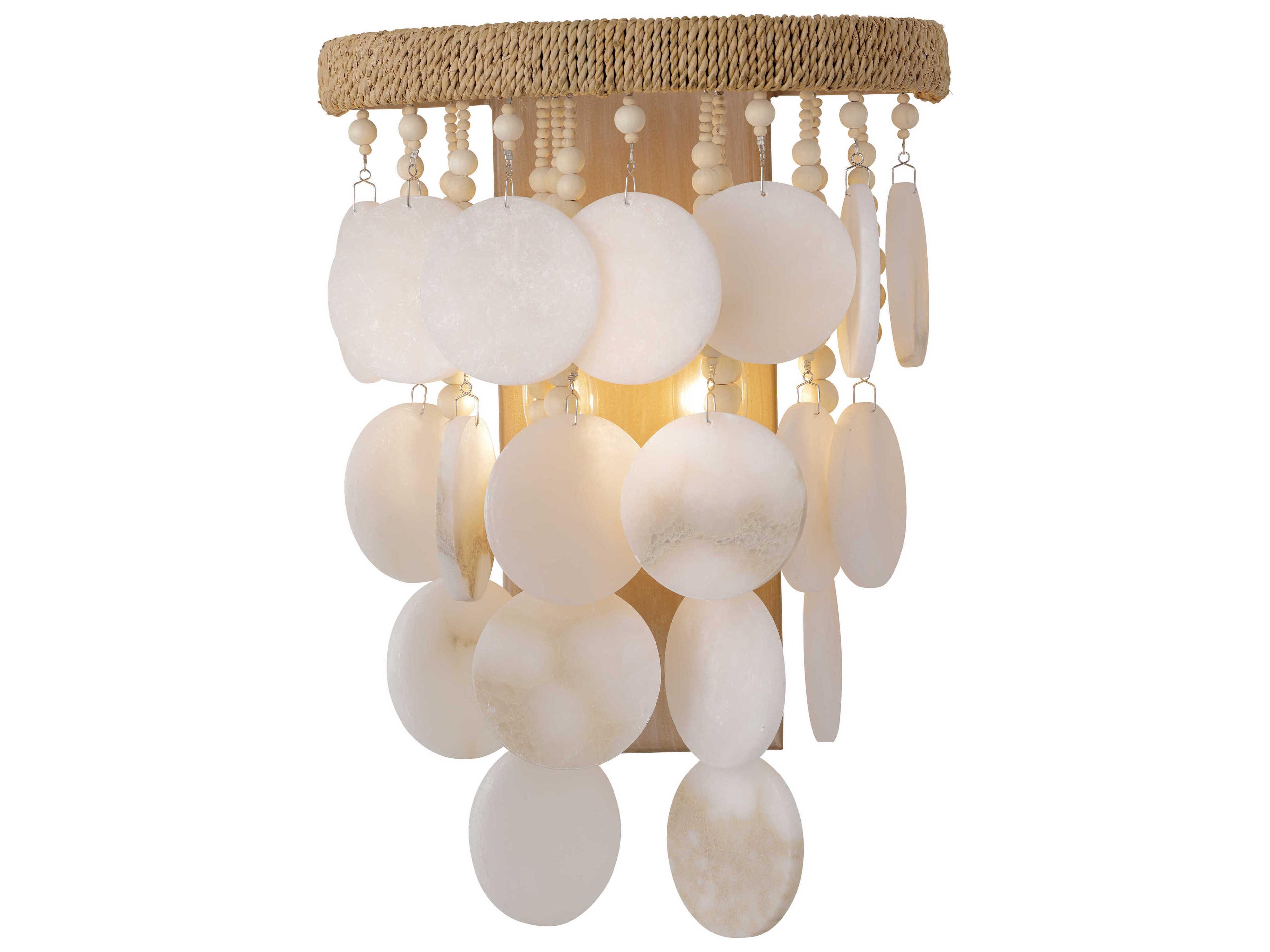Metropolitan Aurelias Cove 2-Light Autumn White Wall Sconce