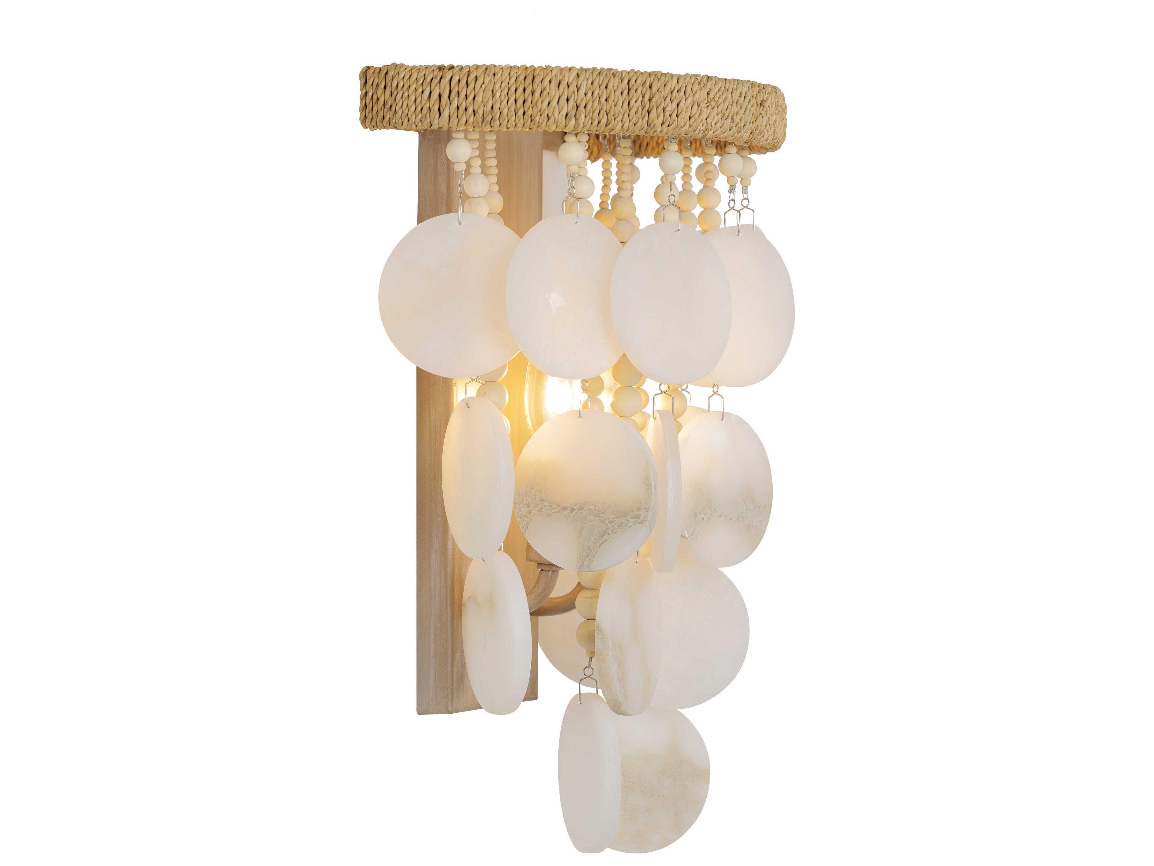 Metropolitan Aurelias Cove 2-Light Autumn White Wall Sconce