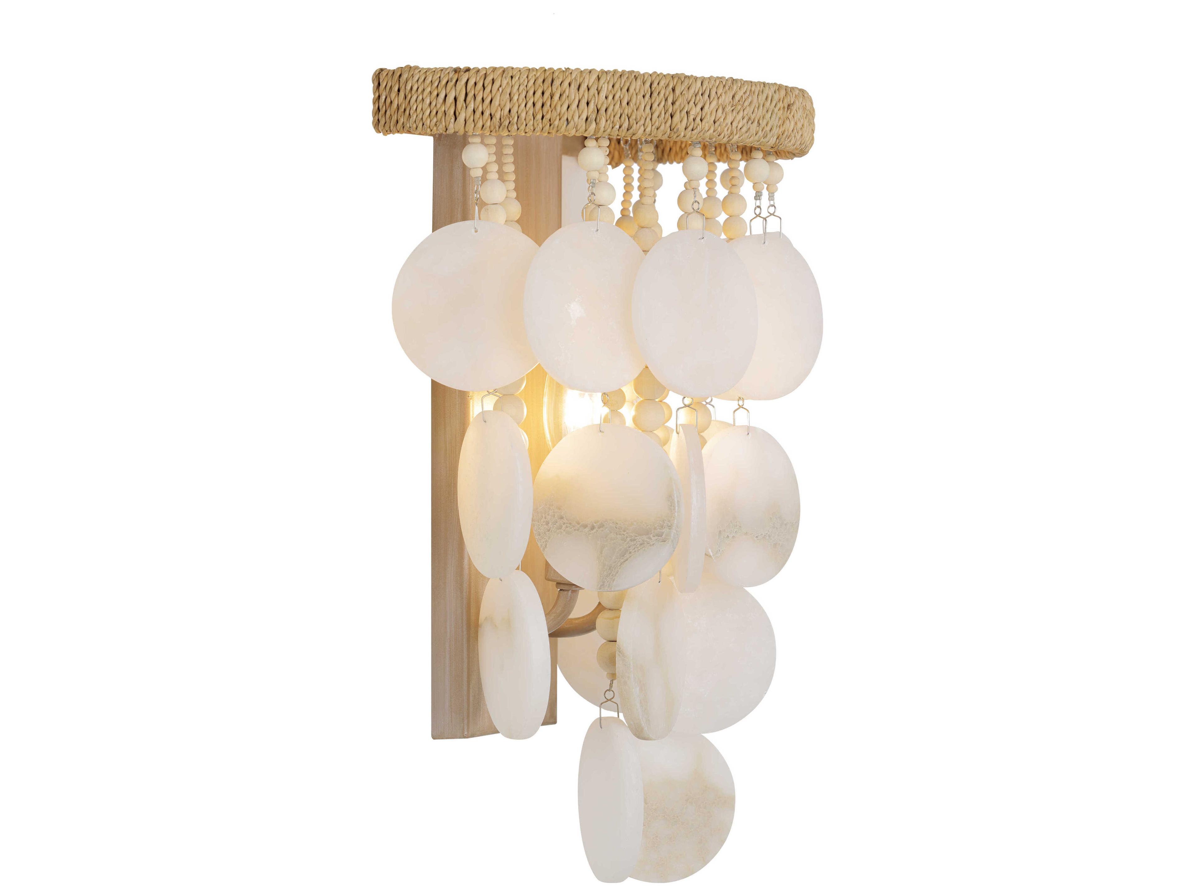 Metropolitan Aurelias Cove 2-Light Autumn White Wall Sconce
