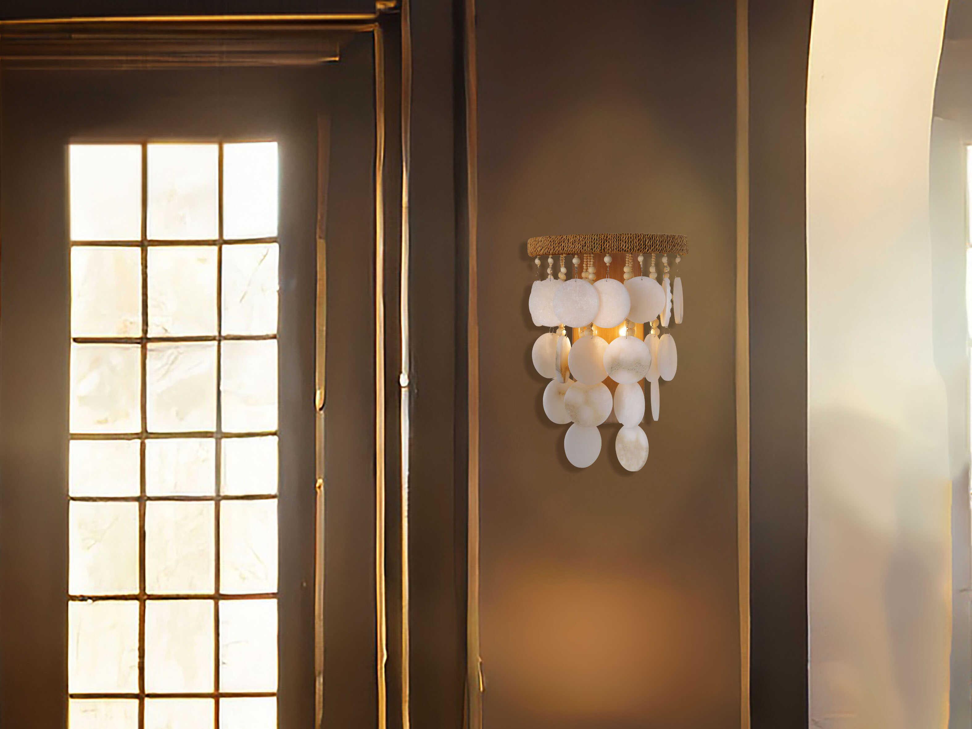 Metropolitan Aurelias Cove 2-Light Autumn White Wall Sconce