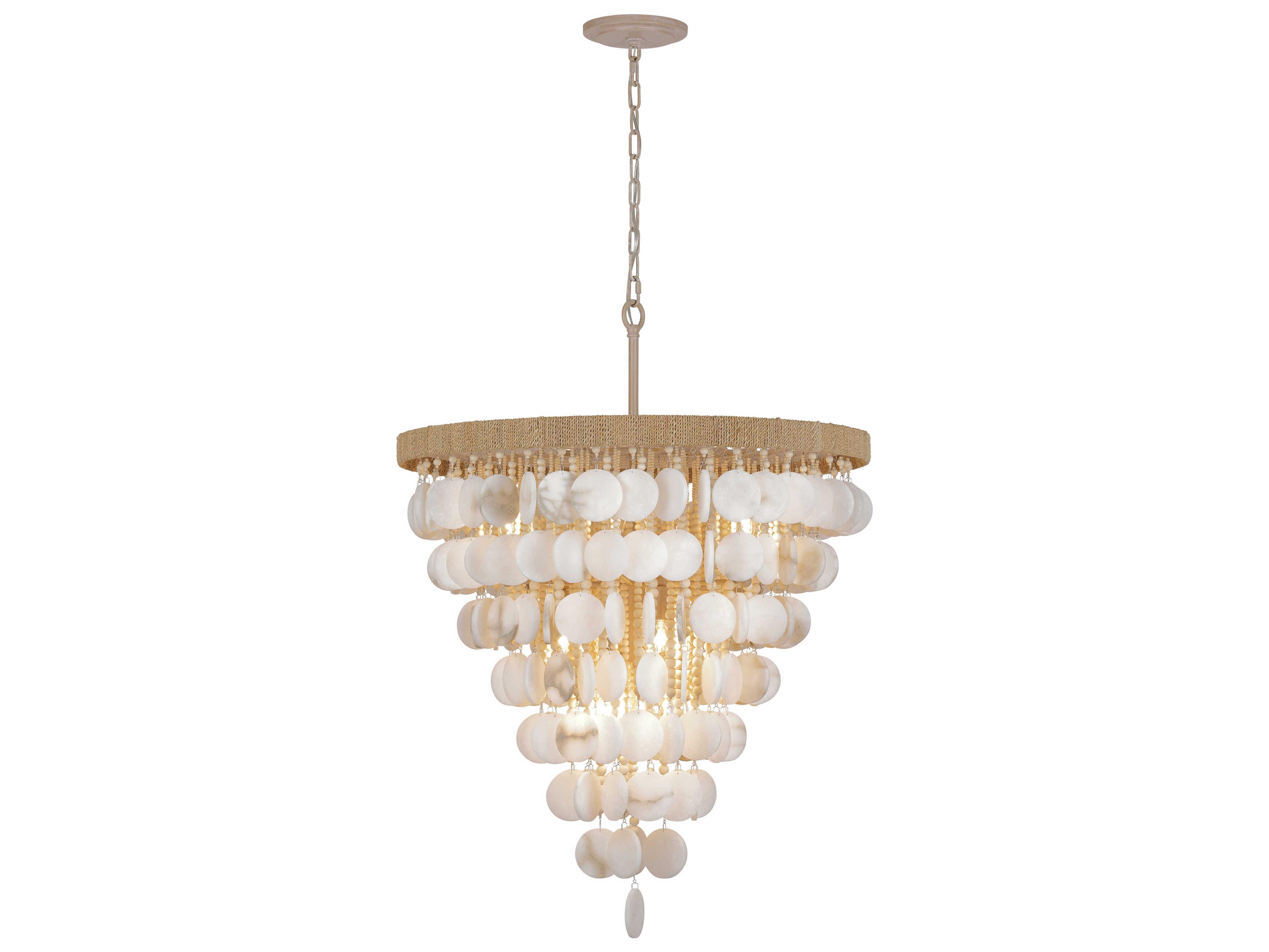 Metropolitan Aurelias Cove 12-Light Autumn White Tiered Pendant