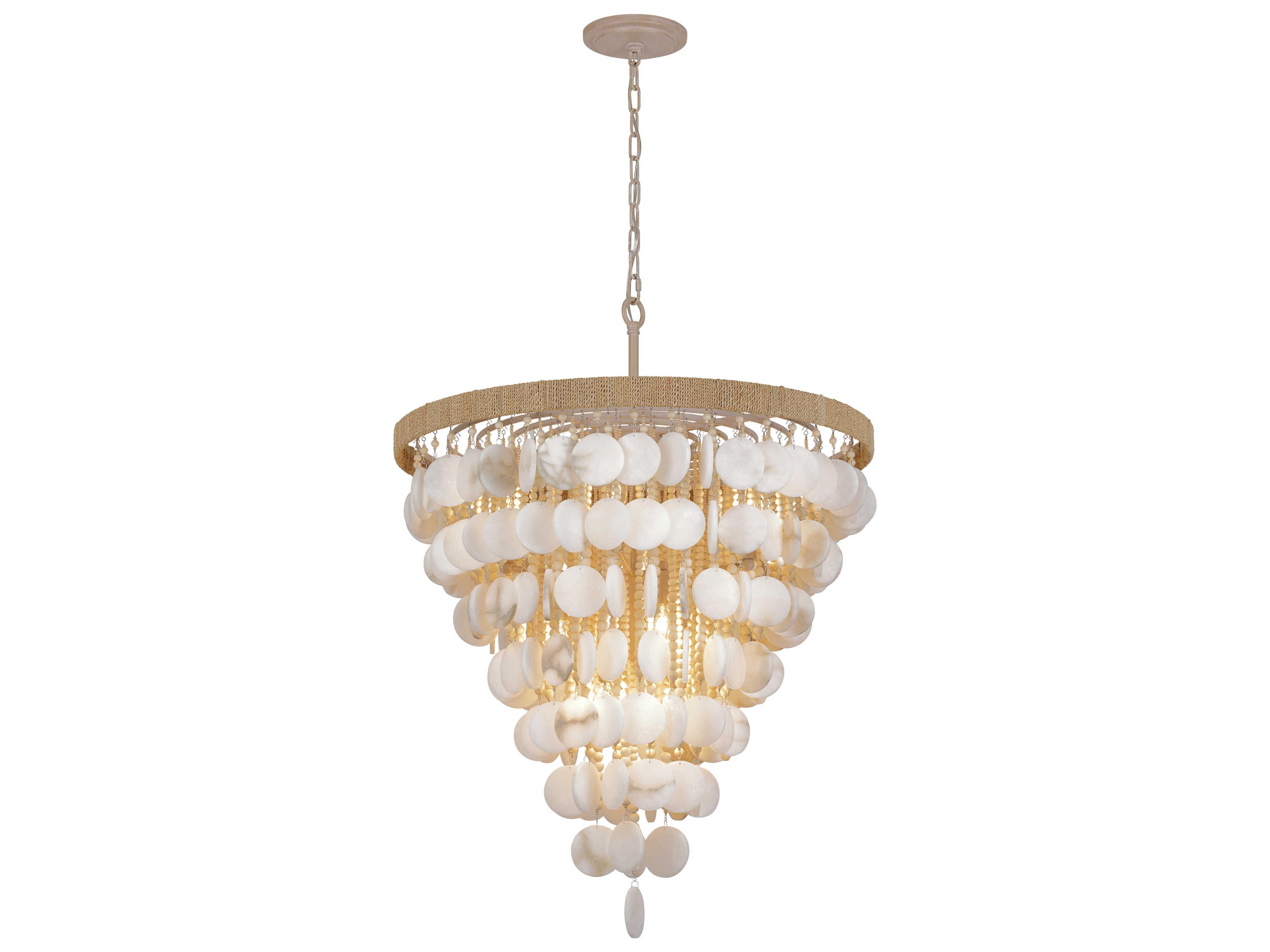 Metropolitan Aurelias Cove 12-Light Autumn White Tiered Pendant