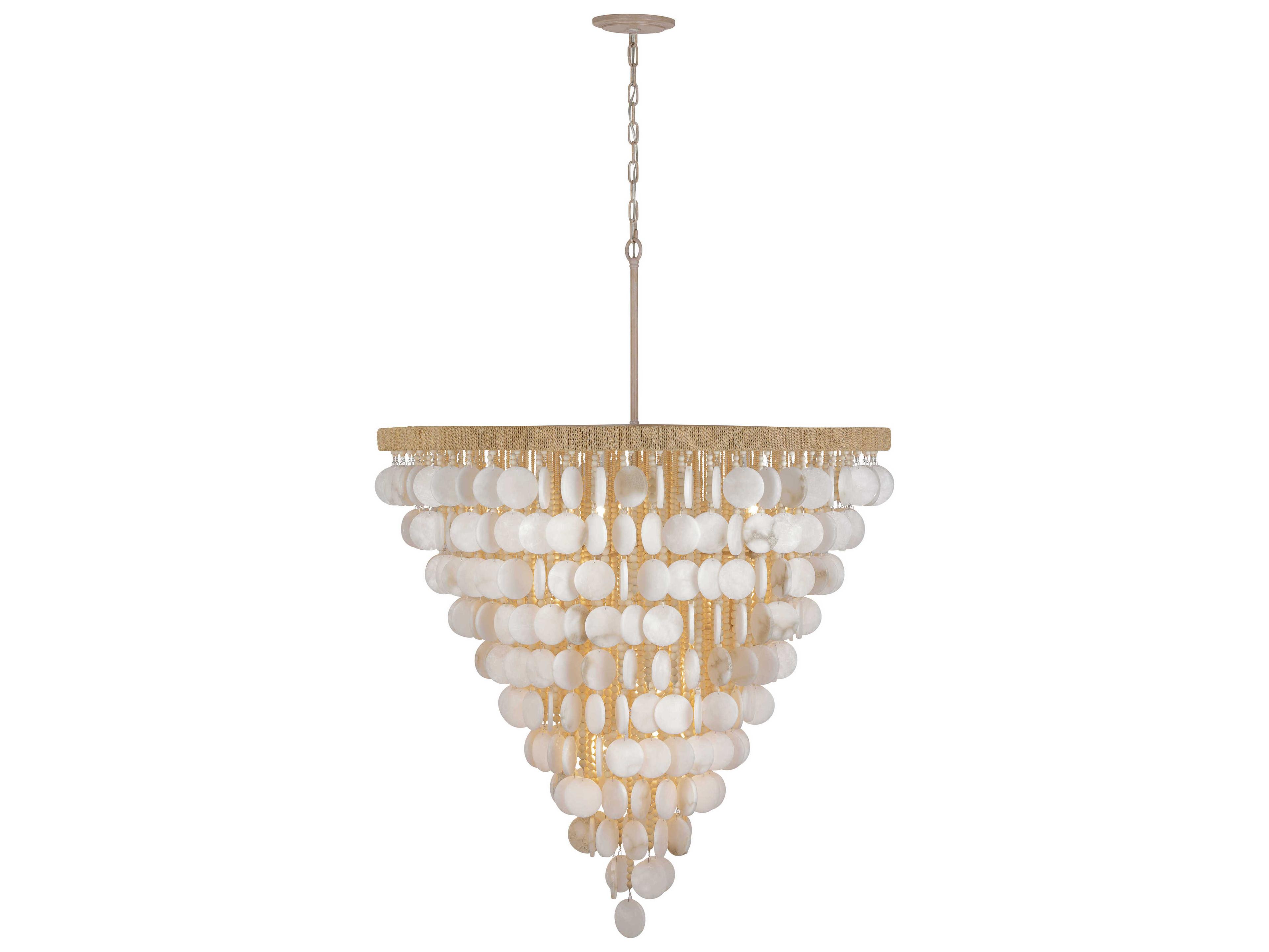 Metropolitan Aurelias Cove 15-Light Autumn White Tiered Pendant