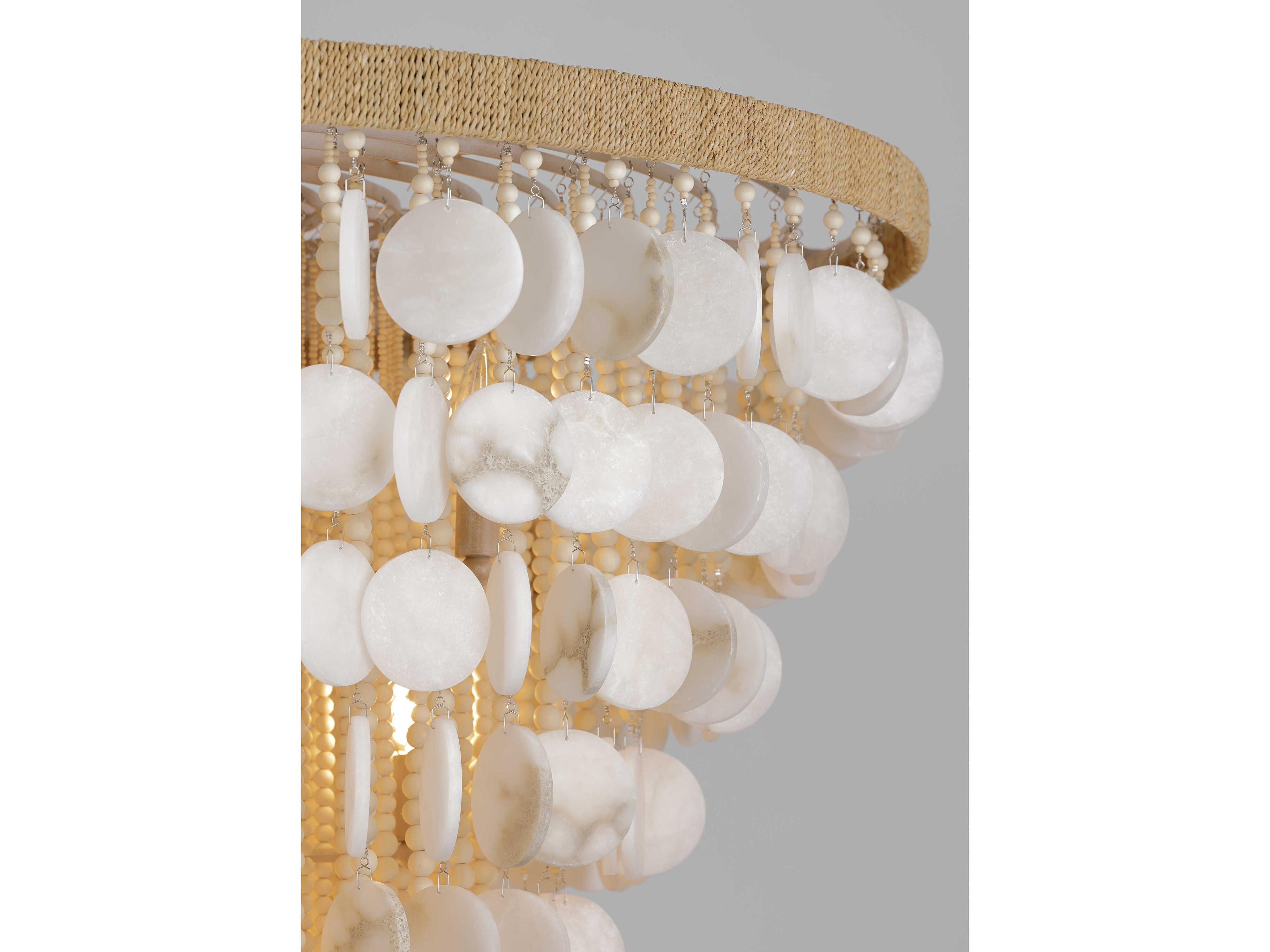 Metropolitan Aurelias Cove 15-Light Autumn White Tiered Pendant