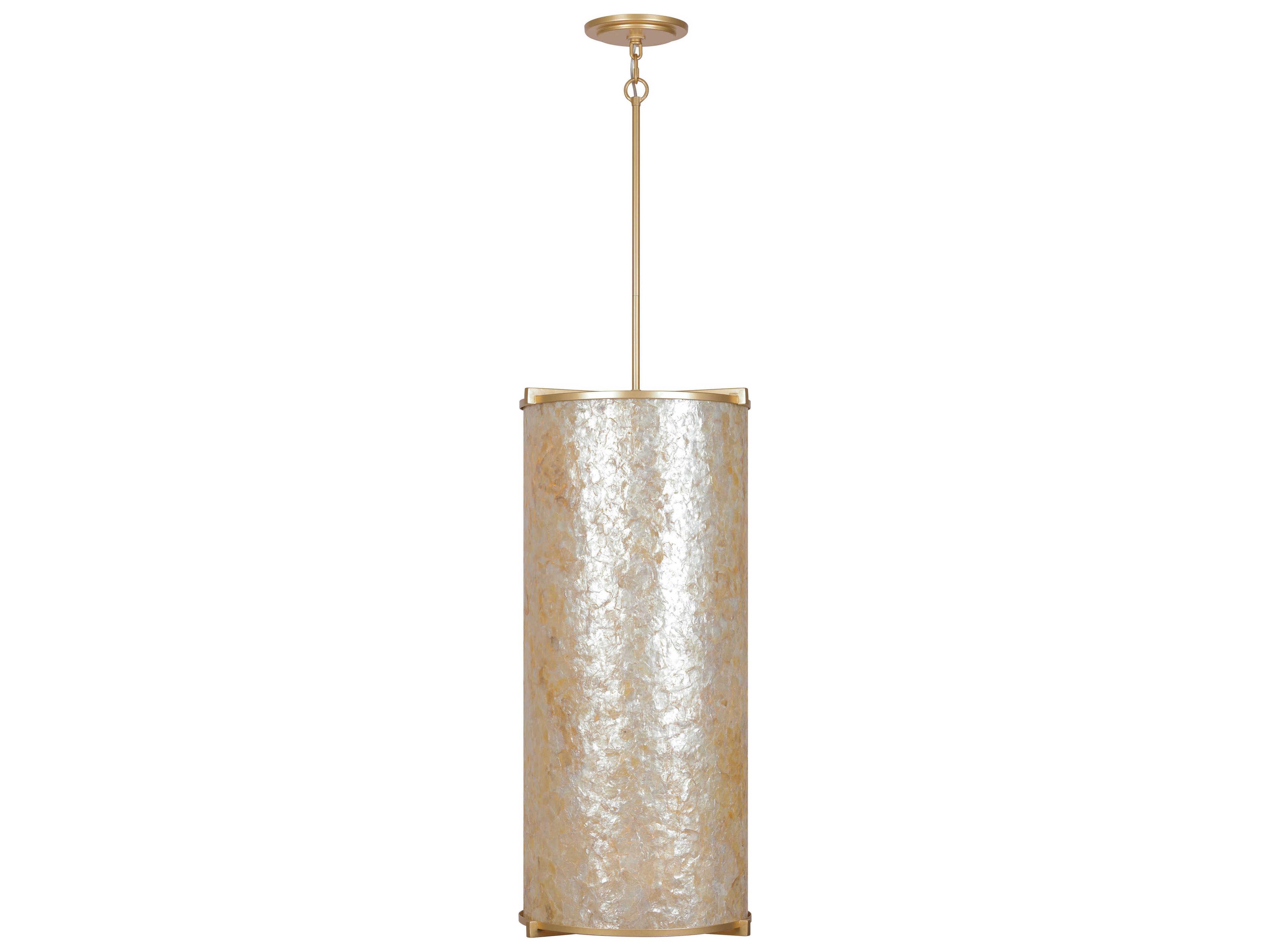 Metropolitan Sommers Bend 6-Light Fawn Gold Cylinder Pendant