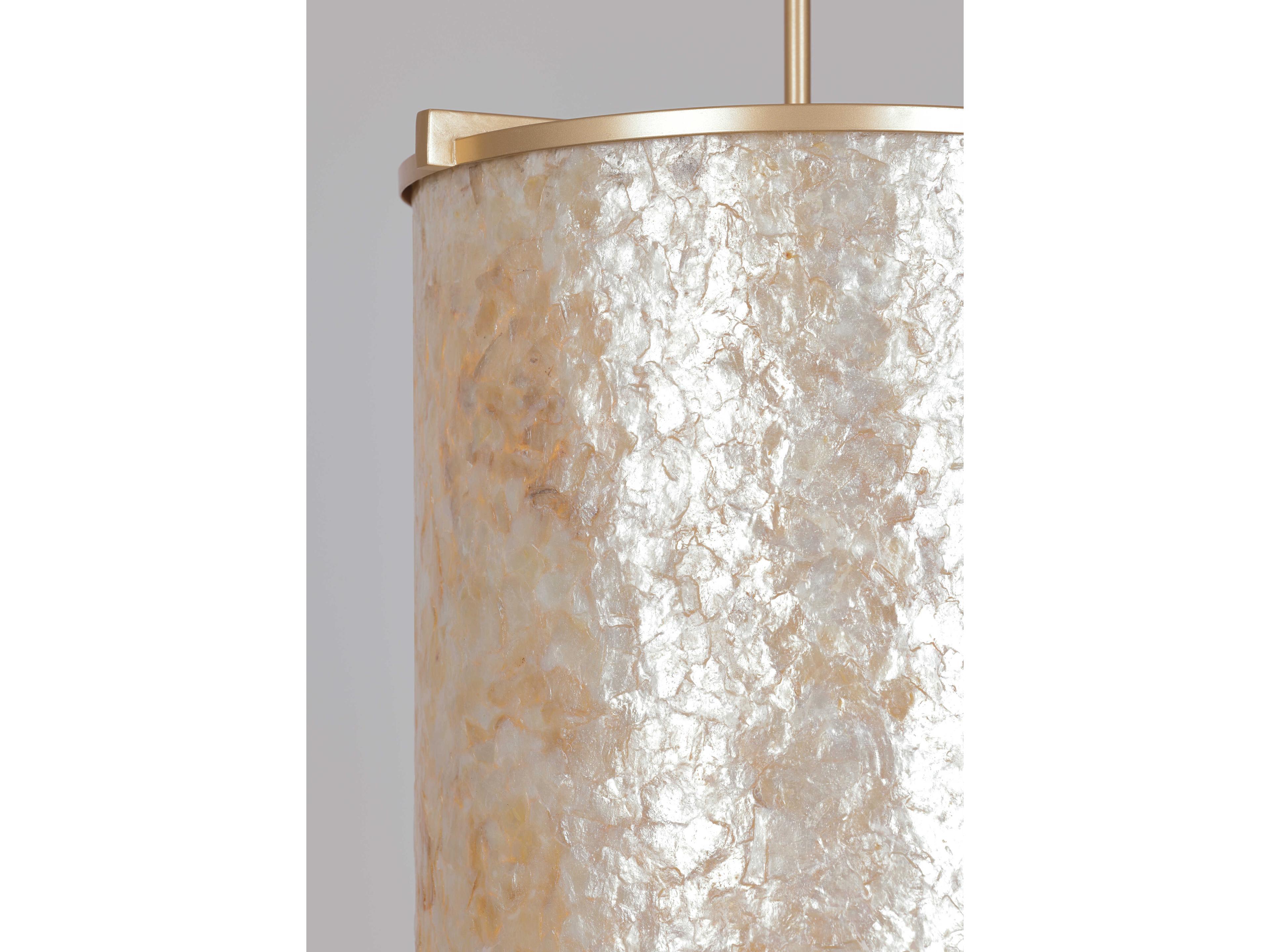 Metropolitan Sommers Bend 6-Light Fawn Gold Cylinder Pendant