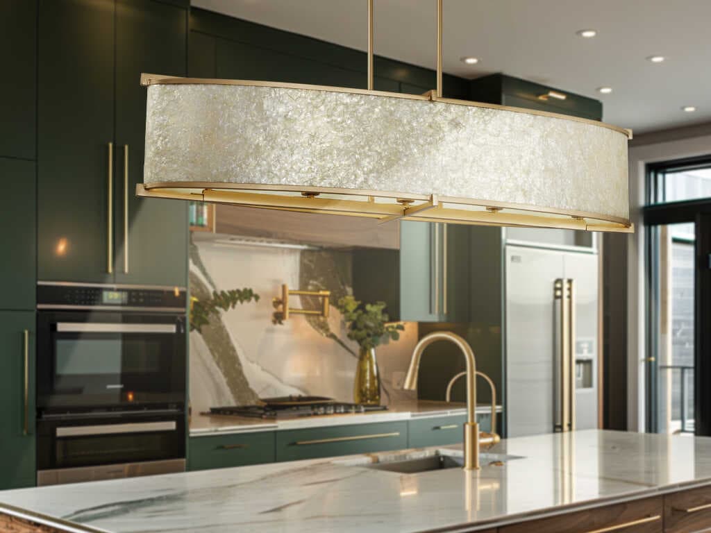 Metropolitan Sommers Bend 5-Light Fawn Gold Island Pendant