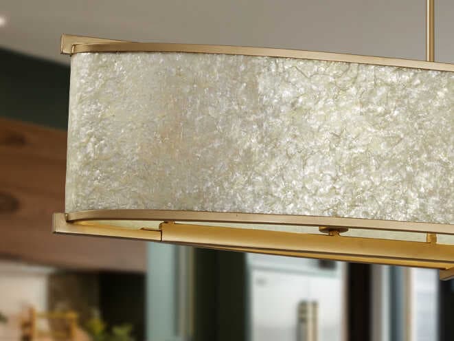 Metropolitan Sommers Bend 5-Light Fawn Gold Island Pendant