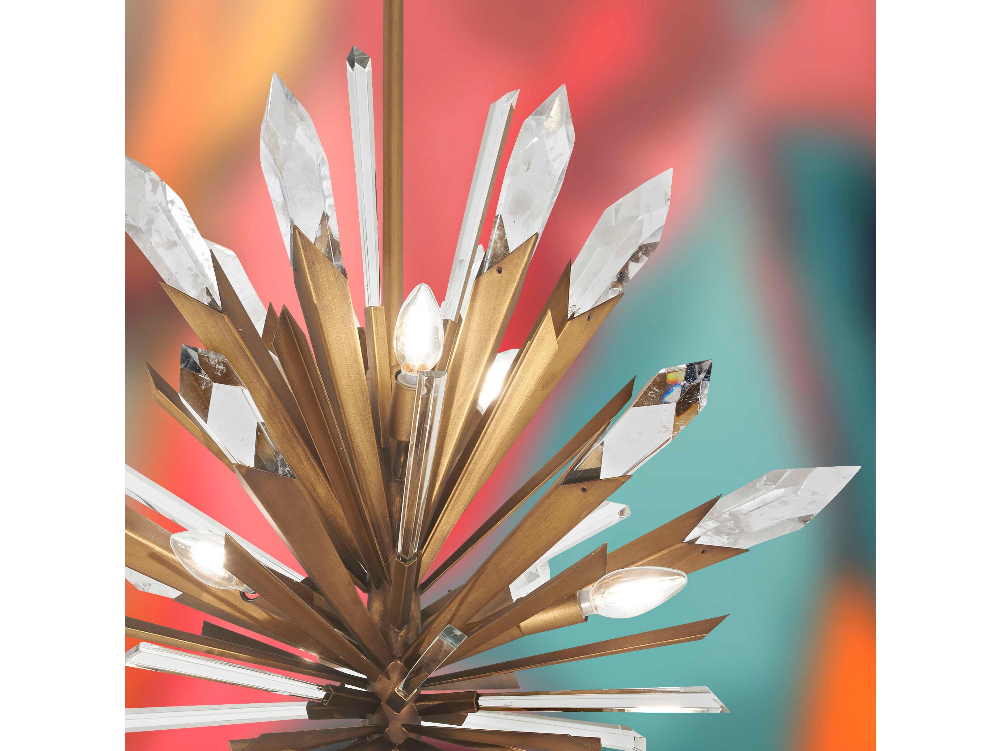 Metropolitan Elsa 12-Light Painted Gold Sputnik Pendant