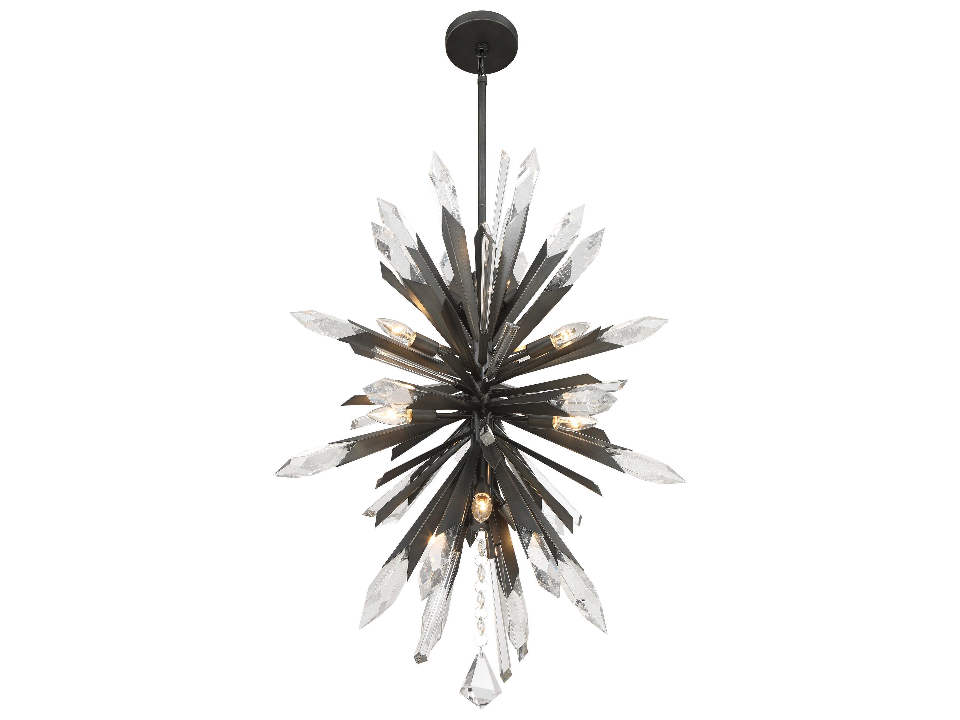 Metropolitan Elsa 12-Light Midnight Graphite Black Sputnik Pendant