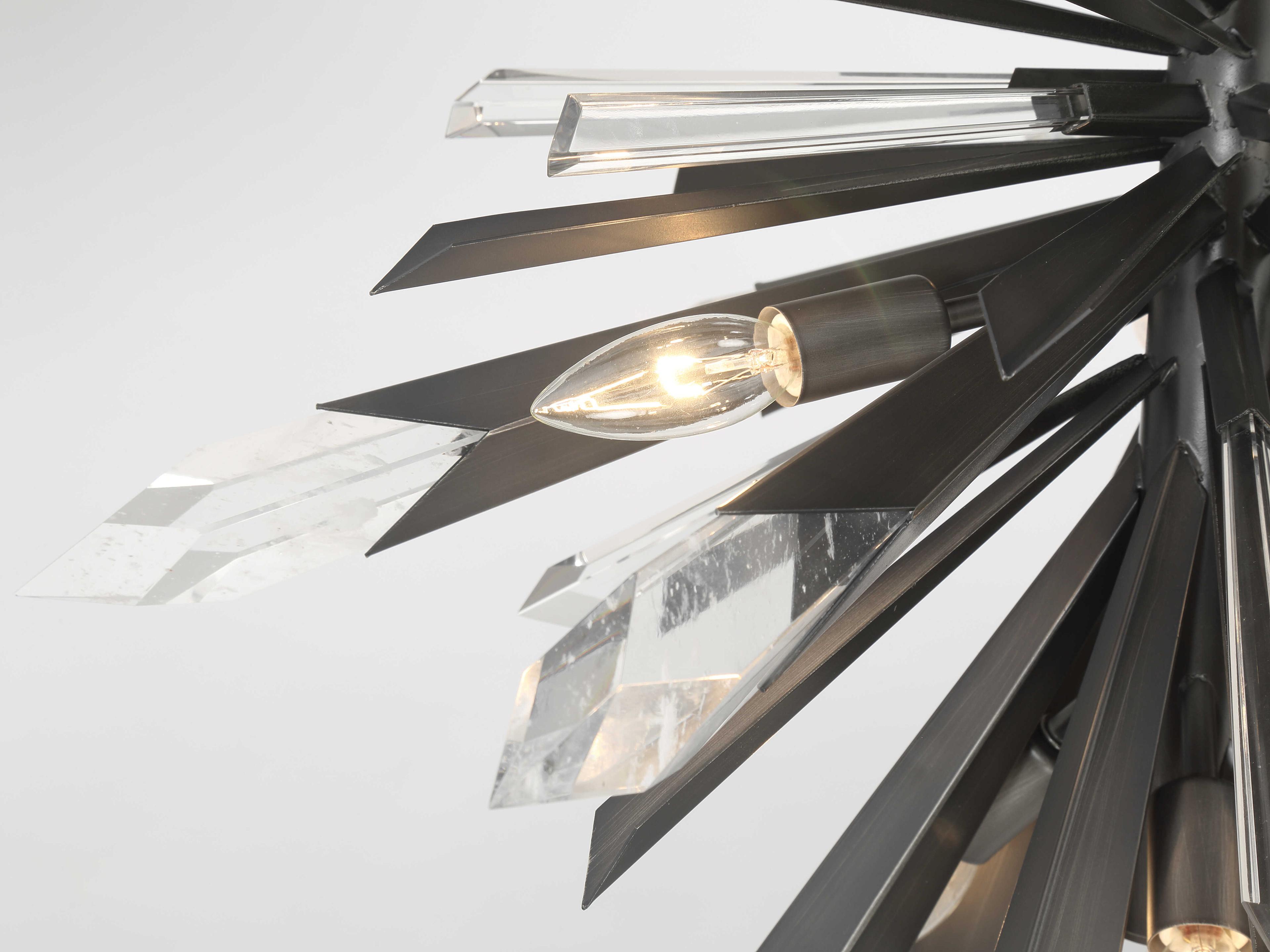 Metropolitan Elsa 12-Light Midnight Graphite Black Sputnik Pendant