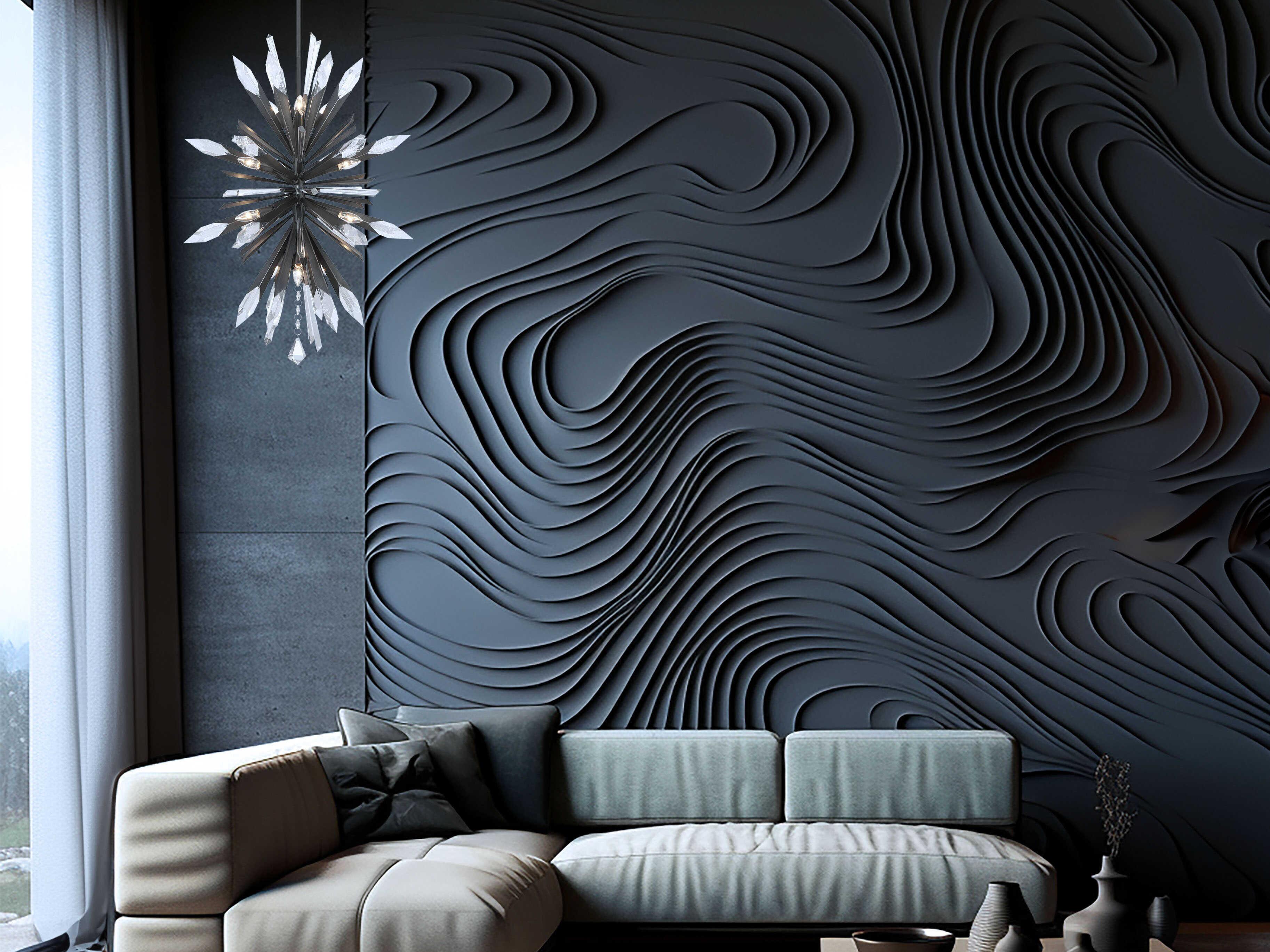 Metropolitan Elsa 12-Light Midnight Graphite Black Sputnik Pendant