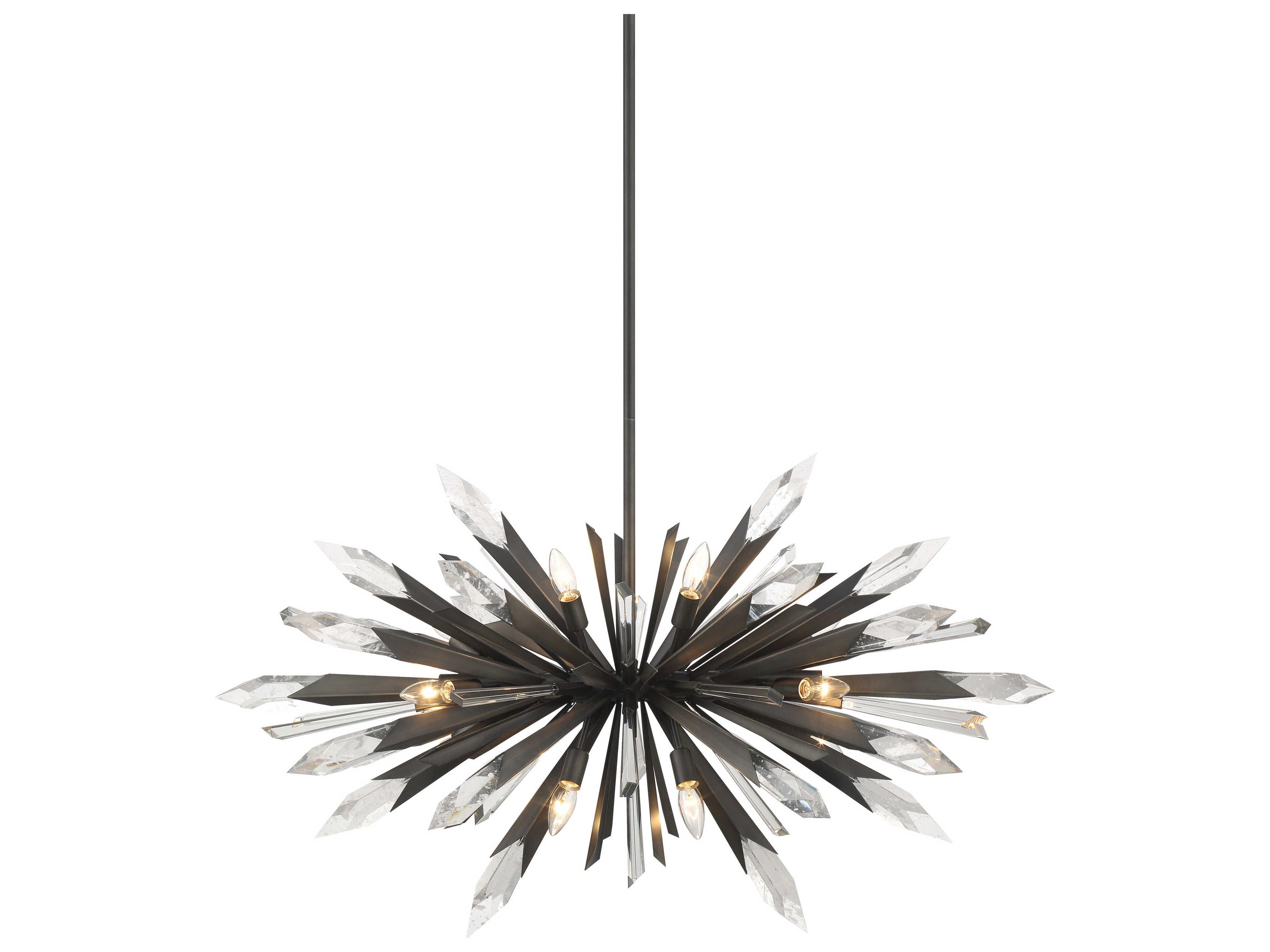 Metropolitan Elsa 12-Light Midnight Graphite Black Sputnik Pendant