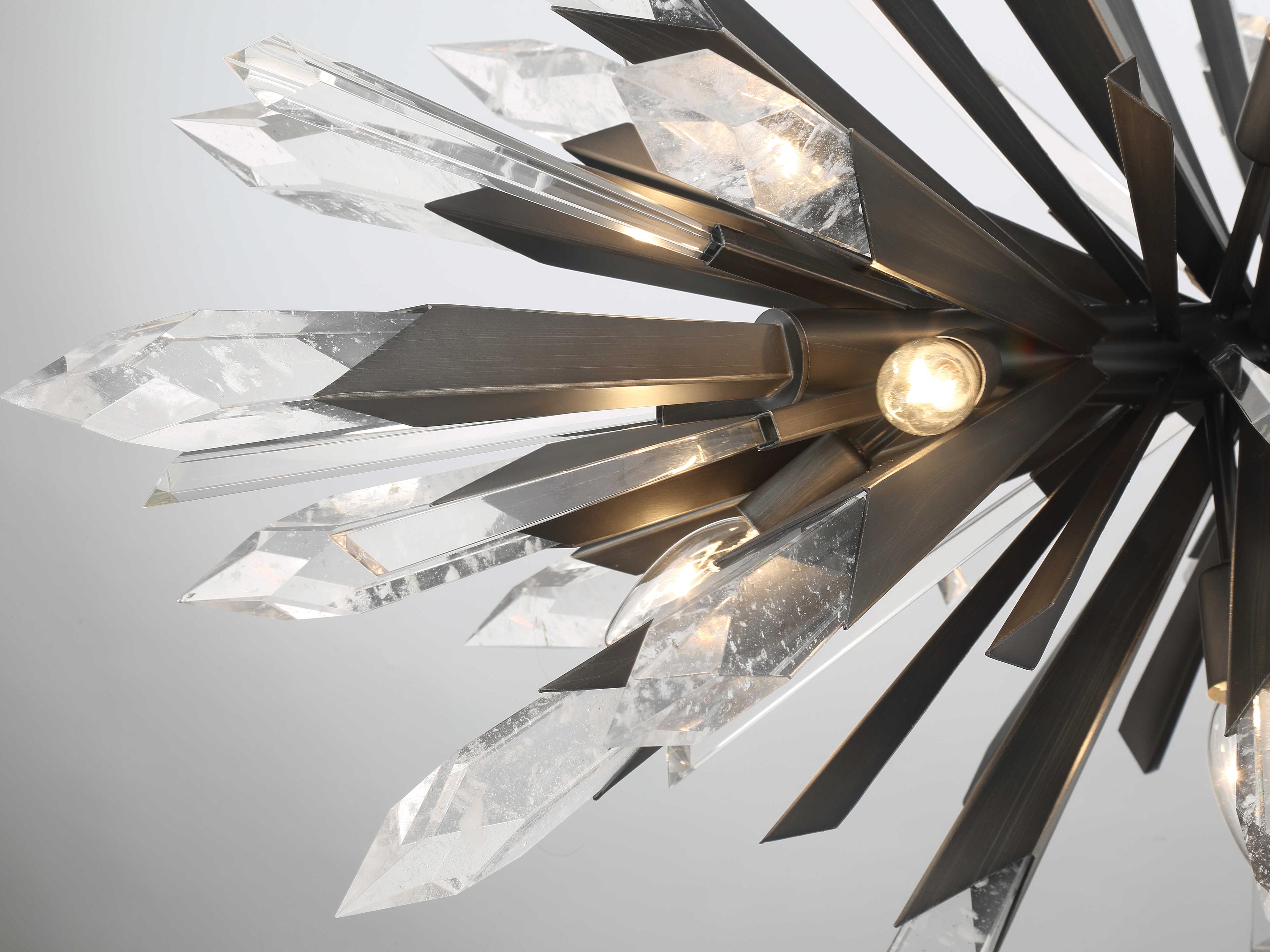 Metropolitan Elsa 12-Light Midnight Graphite Black Sputnik Pendant