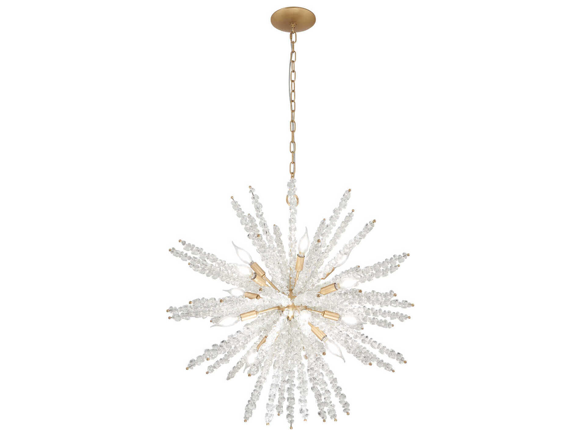 Metropolitan Aisi 12-Light Fawn Gold Sputnik Pendant