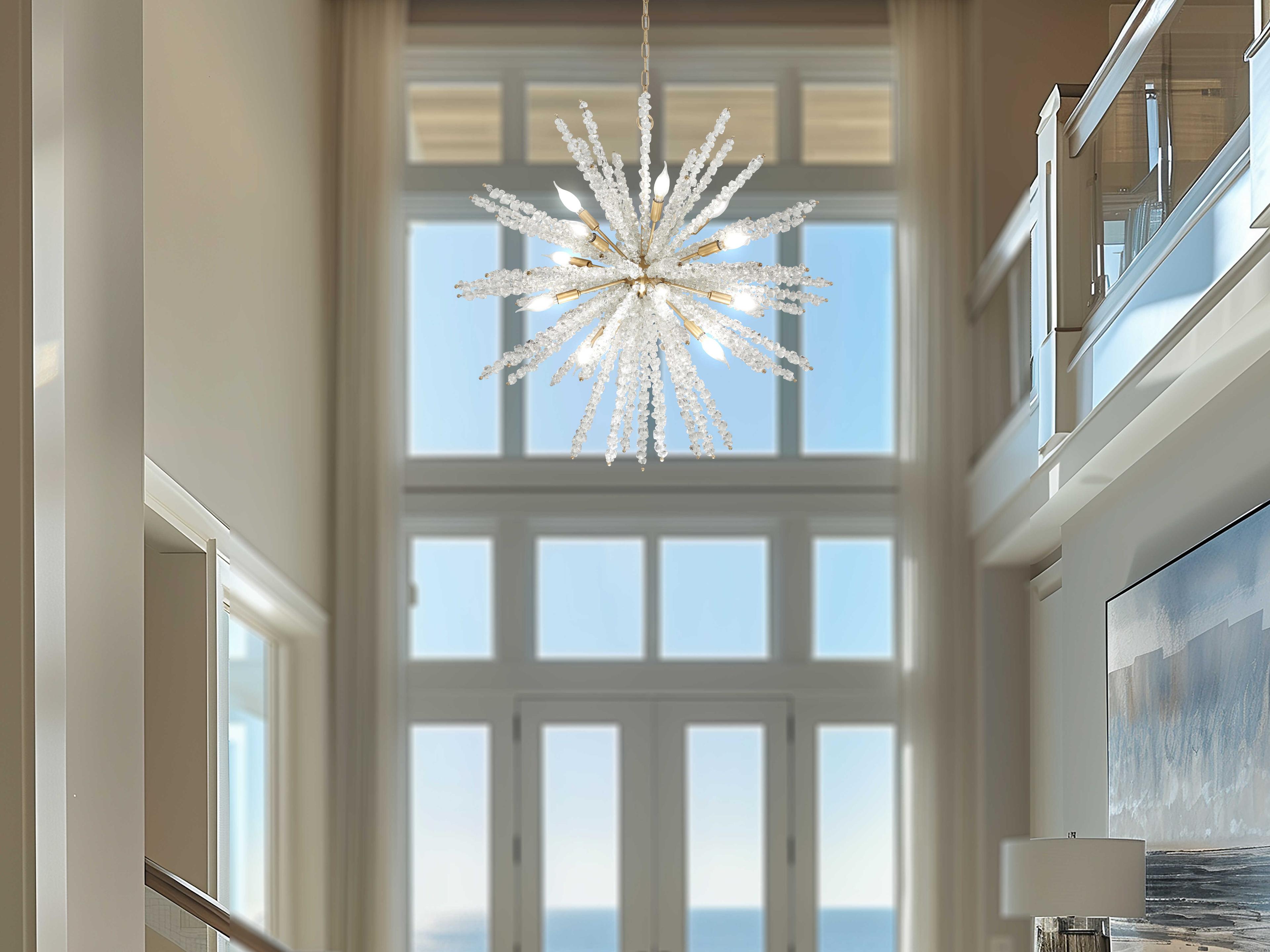 Metropolitan Aisi 16-Light Fawn Gold Sputnik Pendant