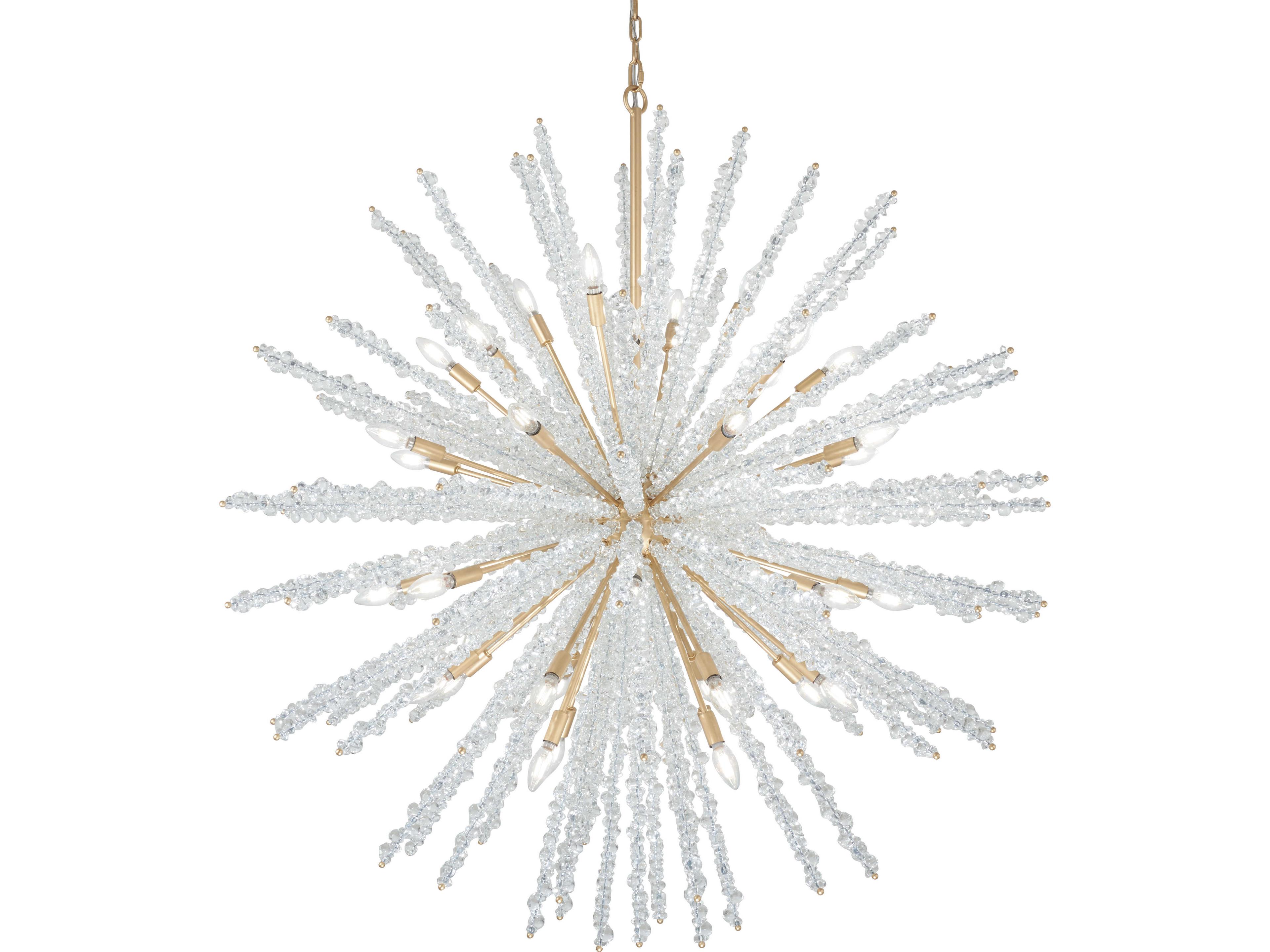 Metropolitan Aisi 40-Light Fawn Gold Sputnik Chandelier