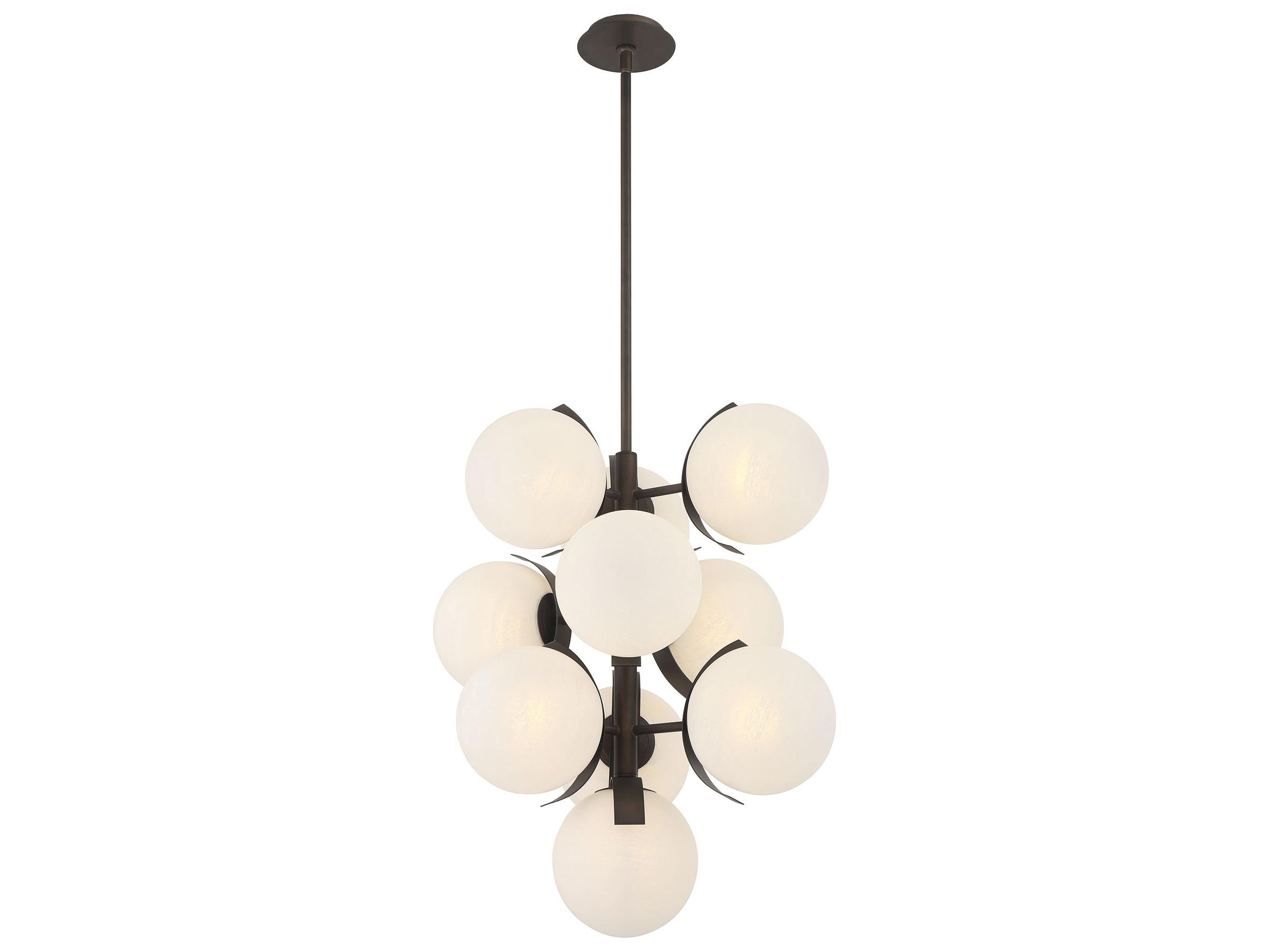 Metropolitan Vino 10-Light Dark Bronze Globe Pendant