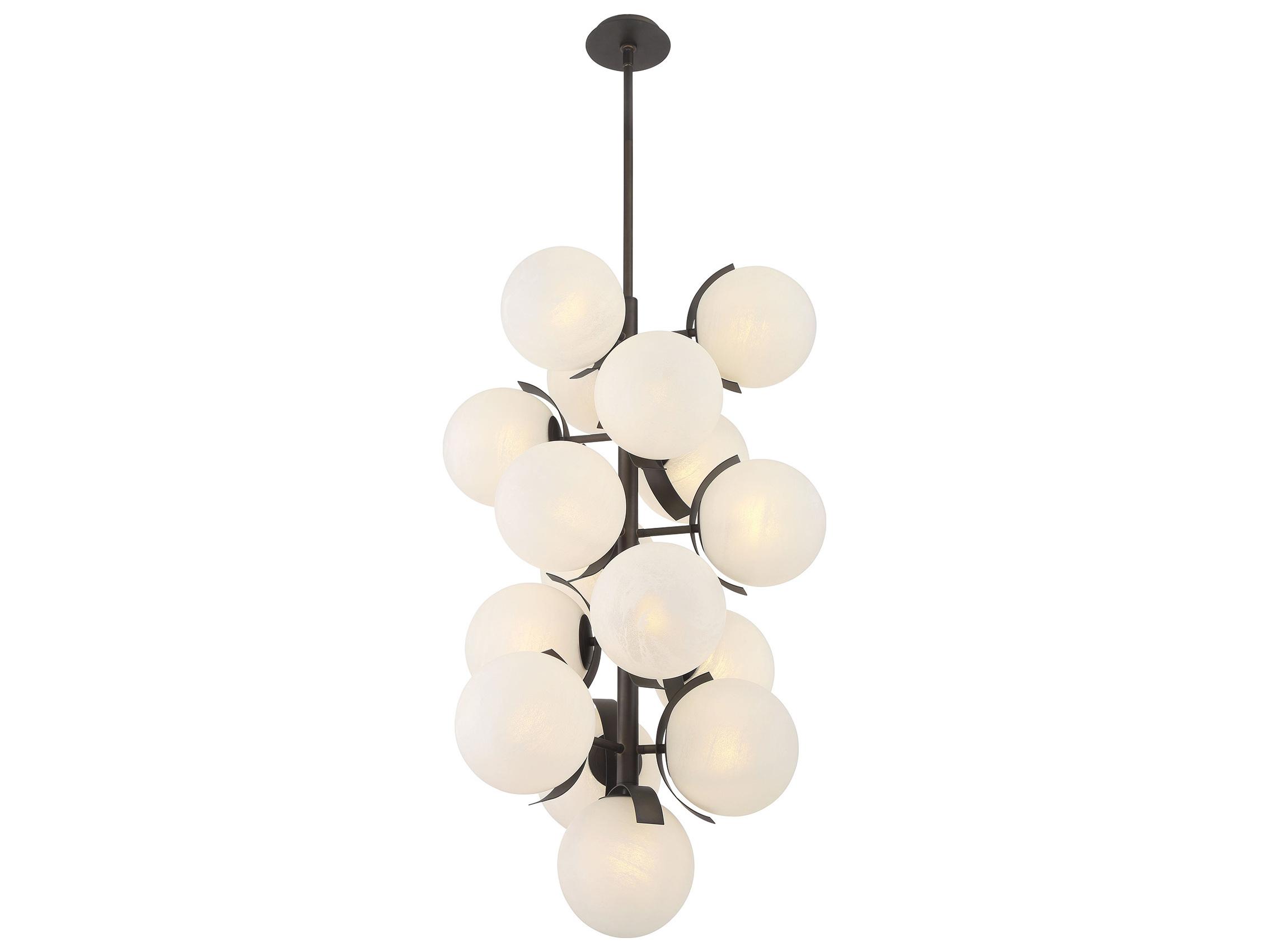 Metropolitan Vino 16-Light Dark Bronze Globe Island Pendant