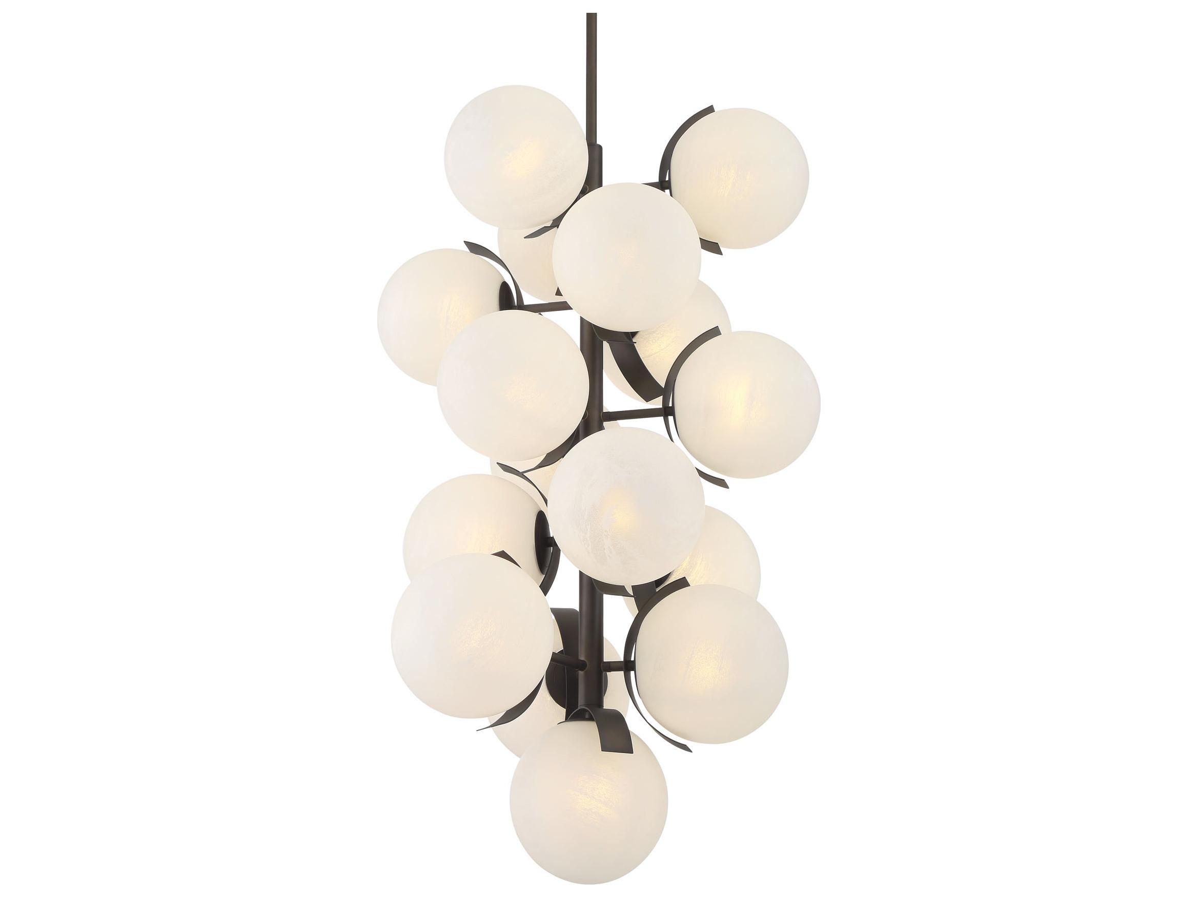 Metropolitan Vino 16-Light Dark Bronze Globe Island Pendant