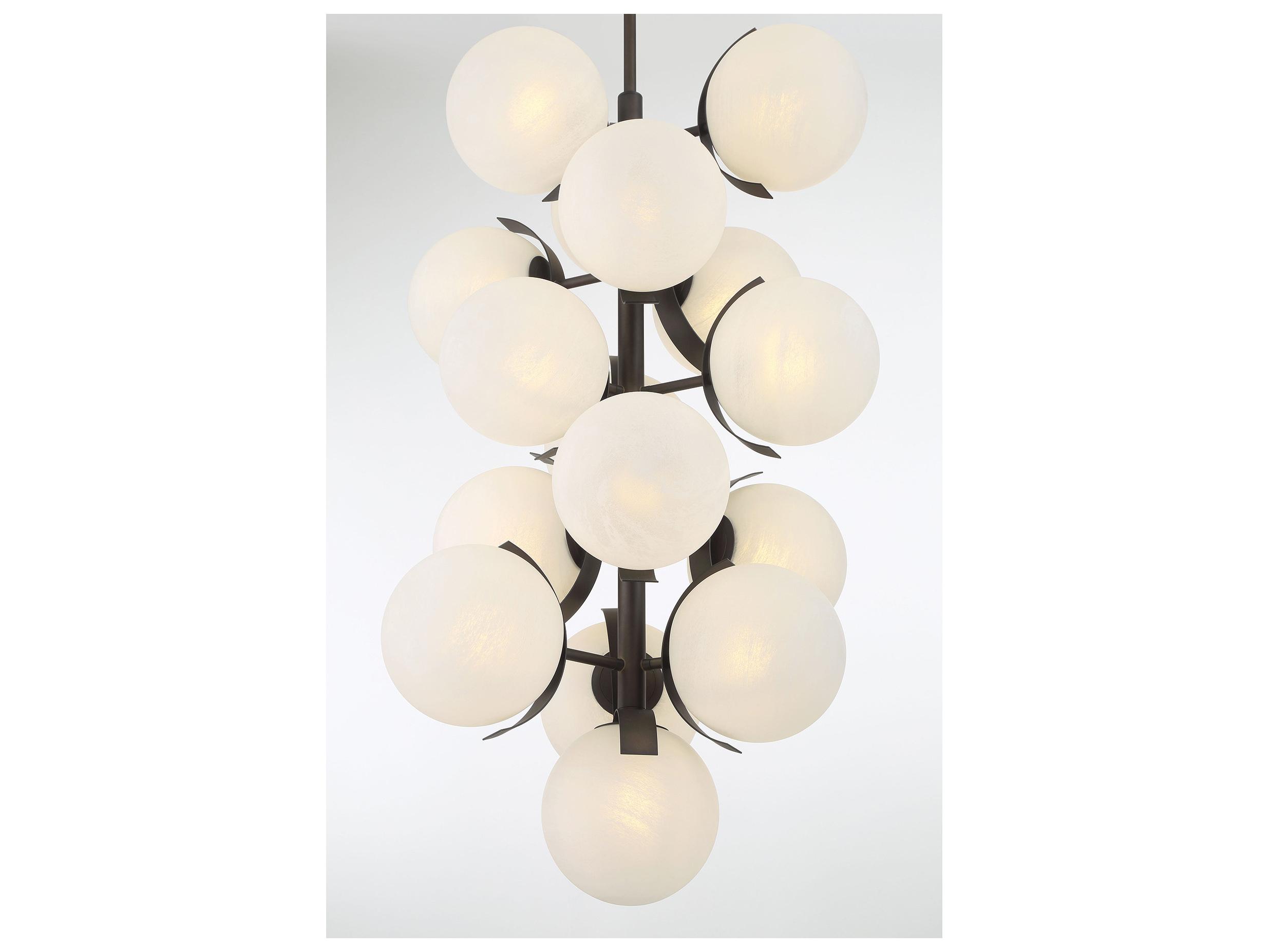 Metropolitan Vino 16-Light Dark Bronze Globe Island Pendant