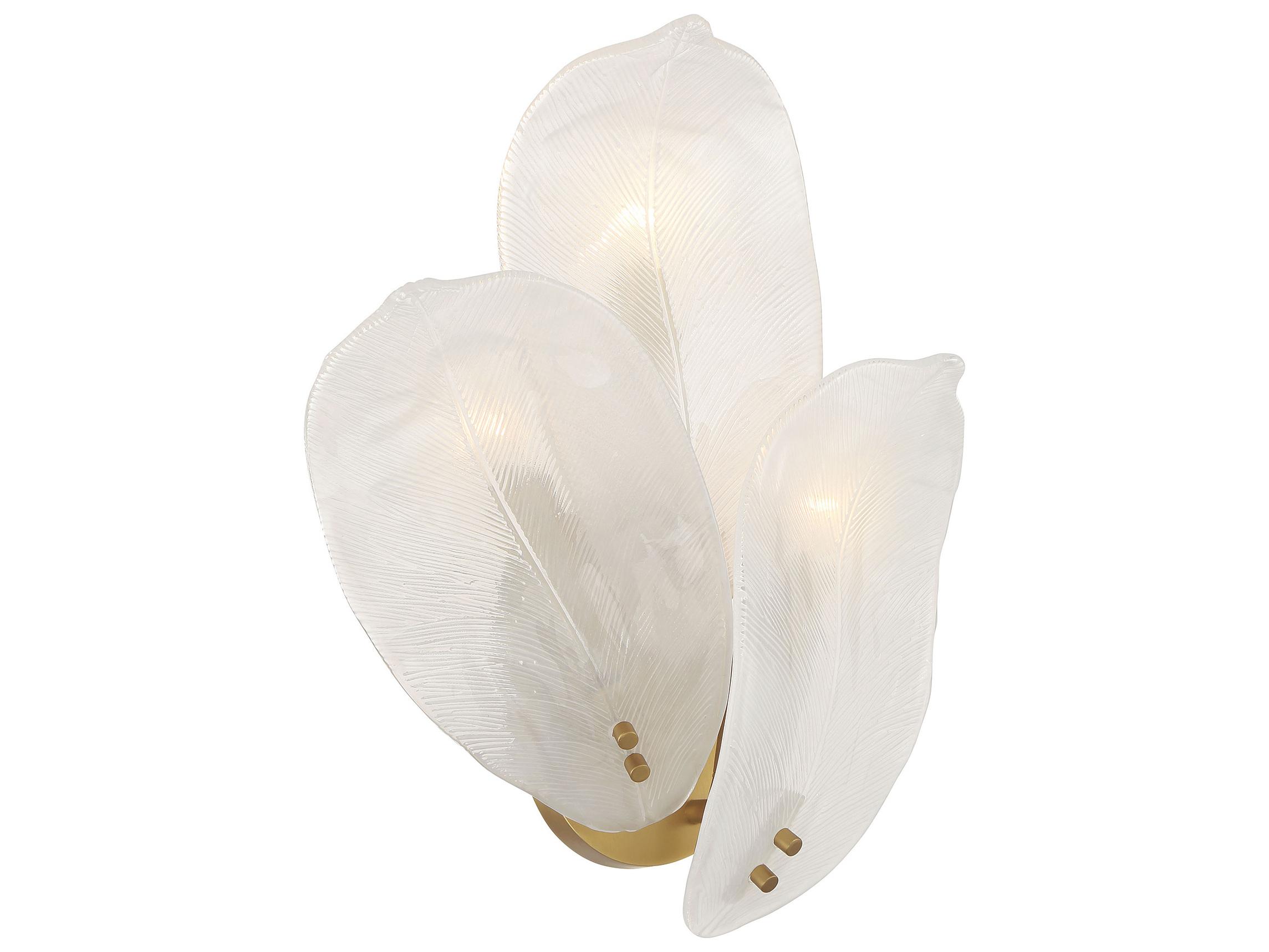 Metropolitan Orchid 3-Light Legacy Brass Wall Sconce