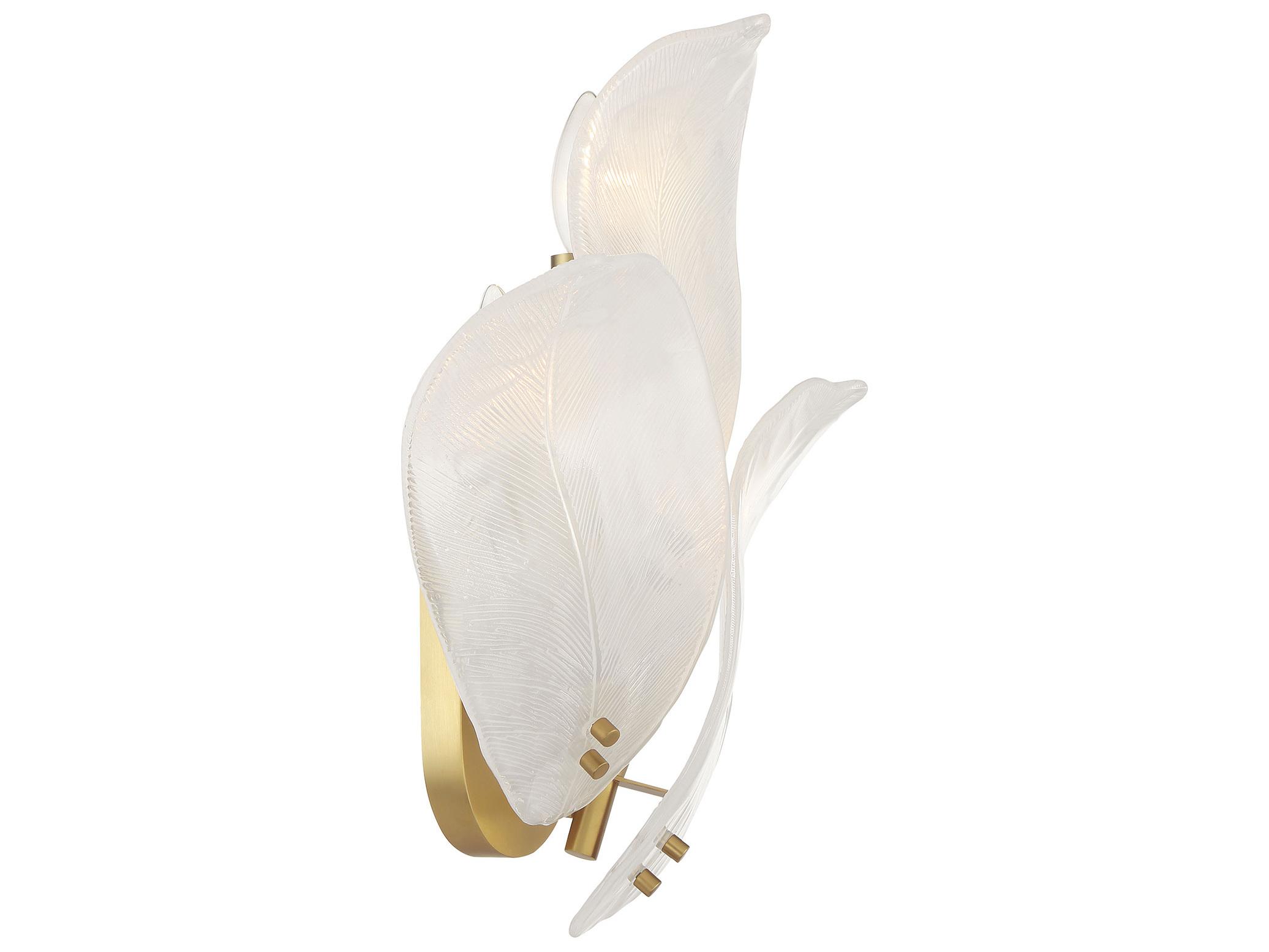 Metropolitan Orchid 3-Light Legacy Brass Wall Sconce