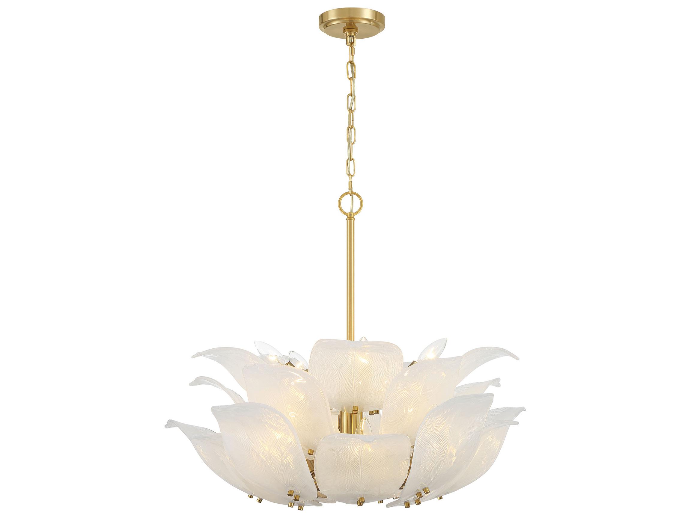 Metropolitan Orchid 10-Light Legacy Brass Pendant