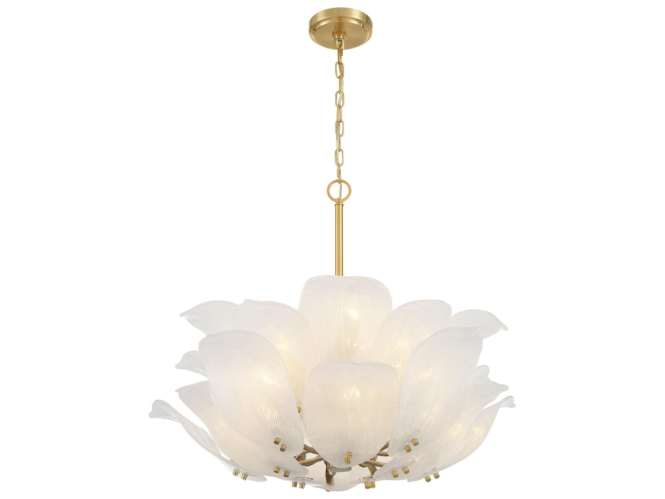 Metropolitan Orchid 10-Light Legacy Brass Pendant