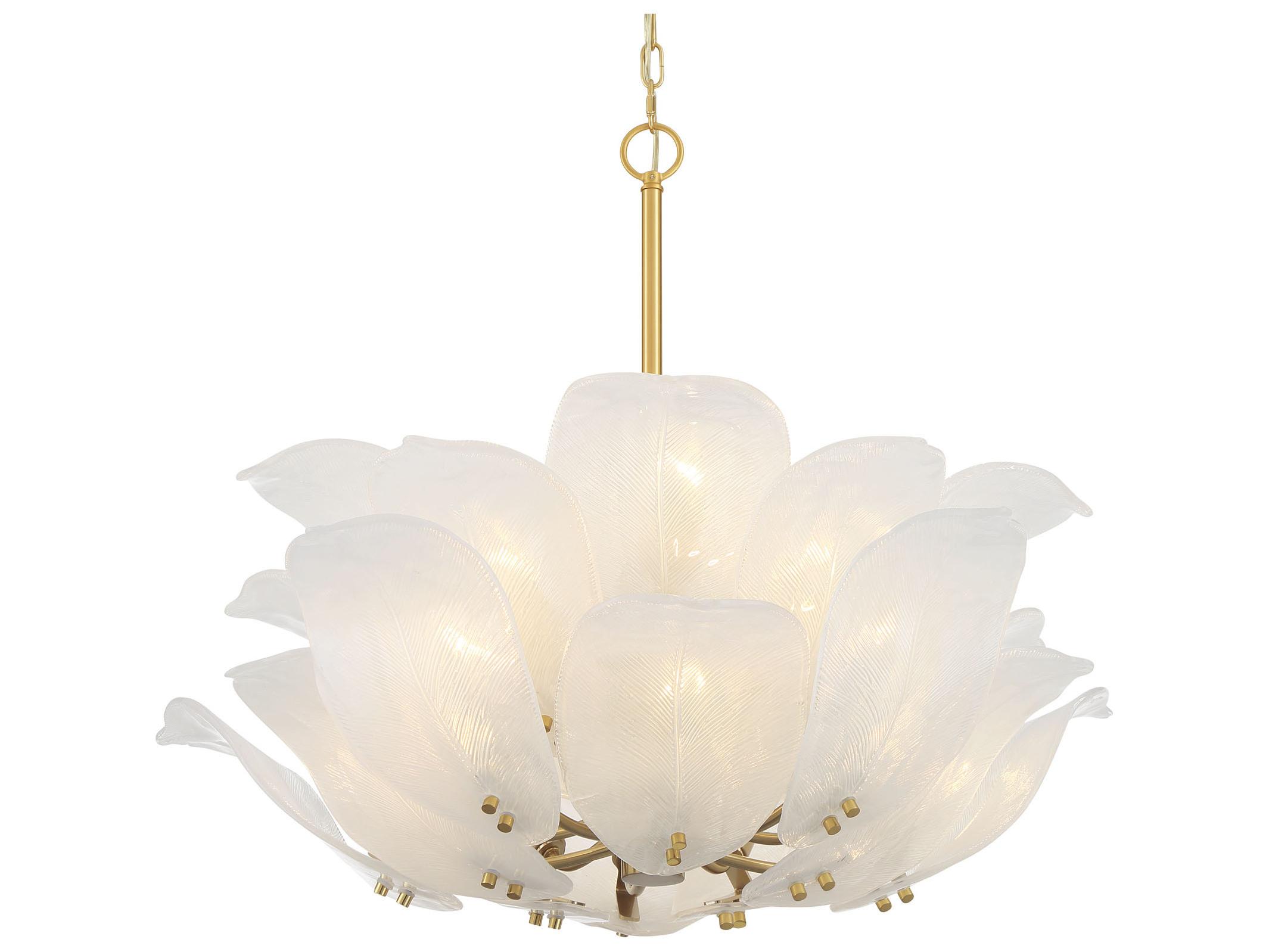 Metropolitan Orchid 10-Light Legacy Brass Pendant