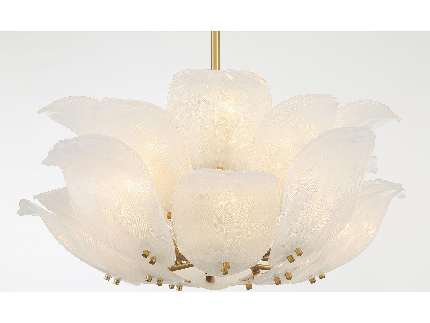 Metropolitan Orchid 10-Light Legacy Brass Pendant
