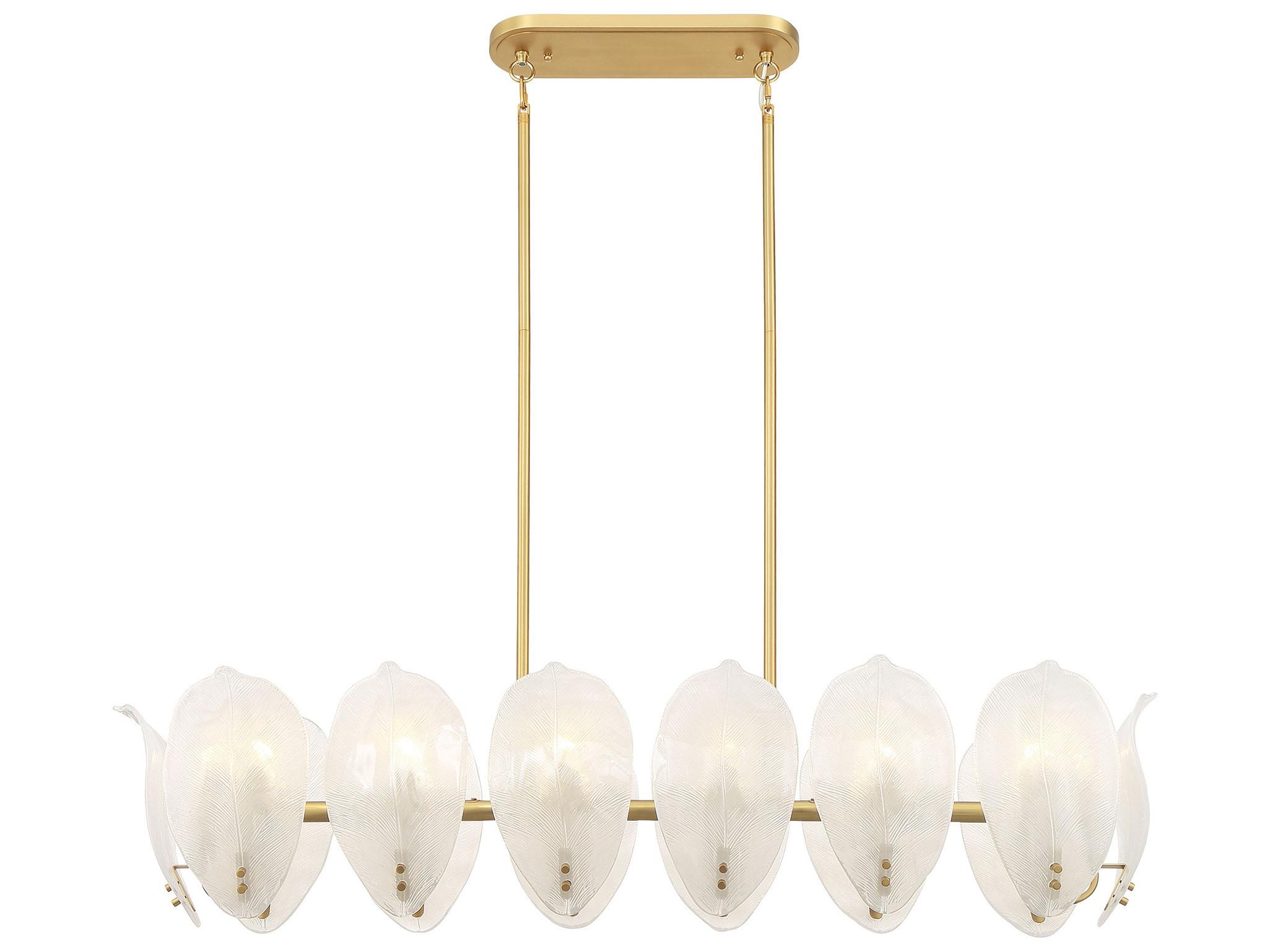 Metropolitan Orchid 14-Light Legacy Brass Island Pendant