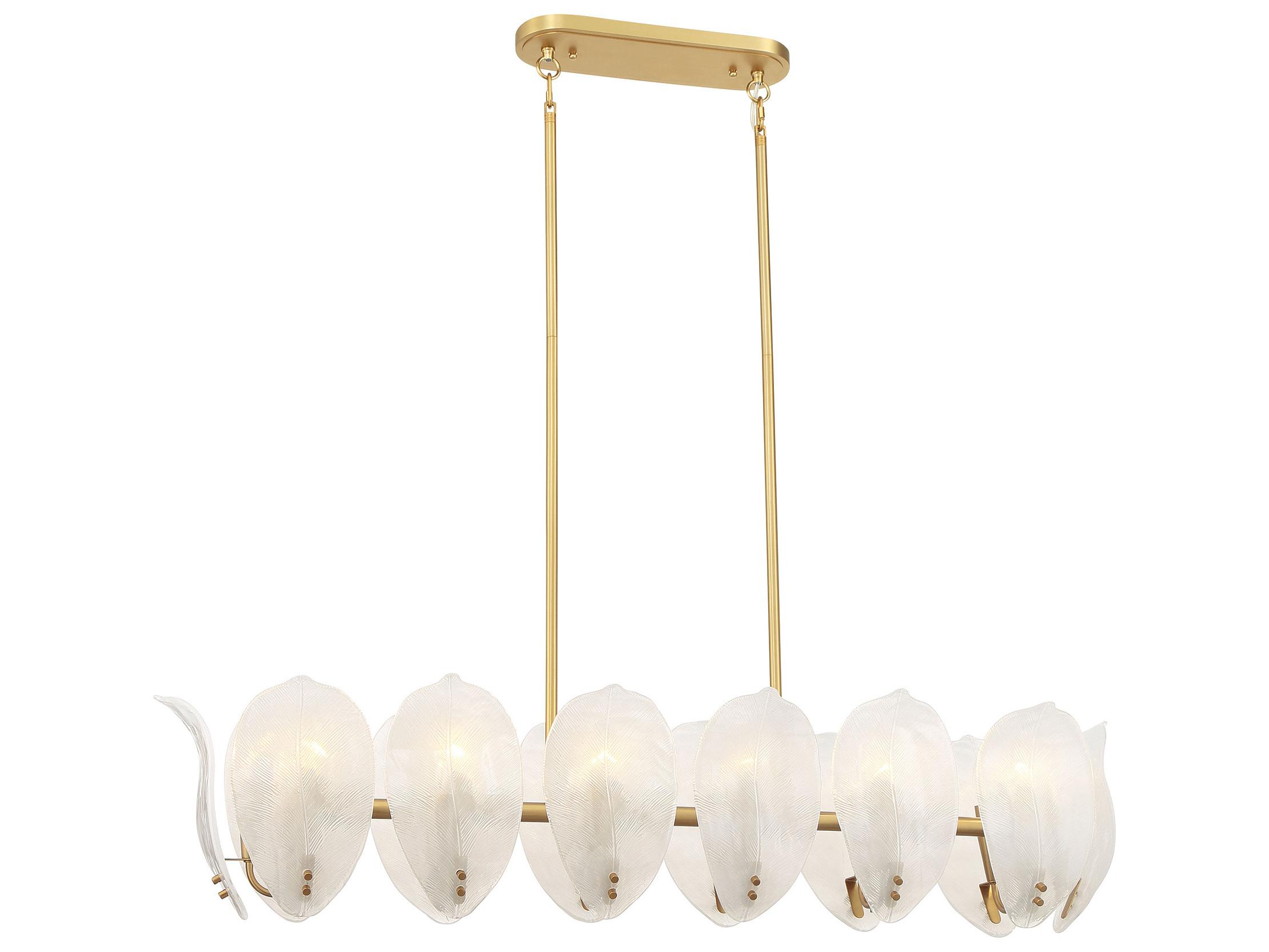 Metropolitan Orchid 14-Light Legacy Brass Island Pendant