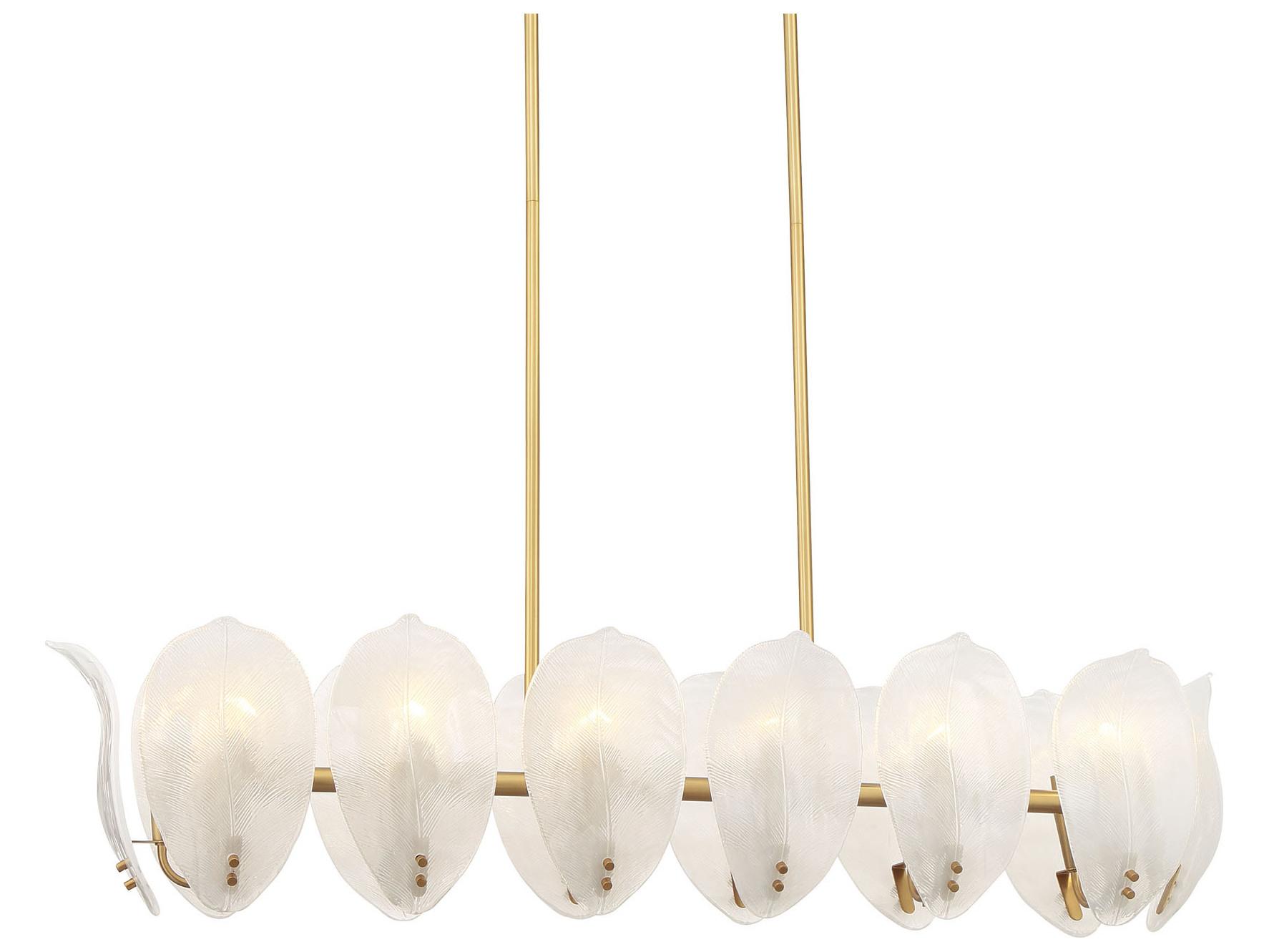 Metropolitan Orchid 14-Light Legacy Brass Island Pendant