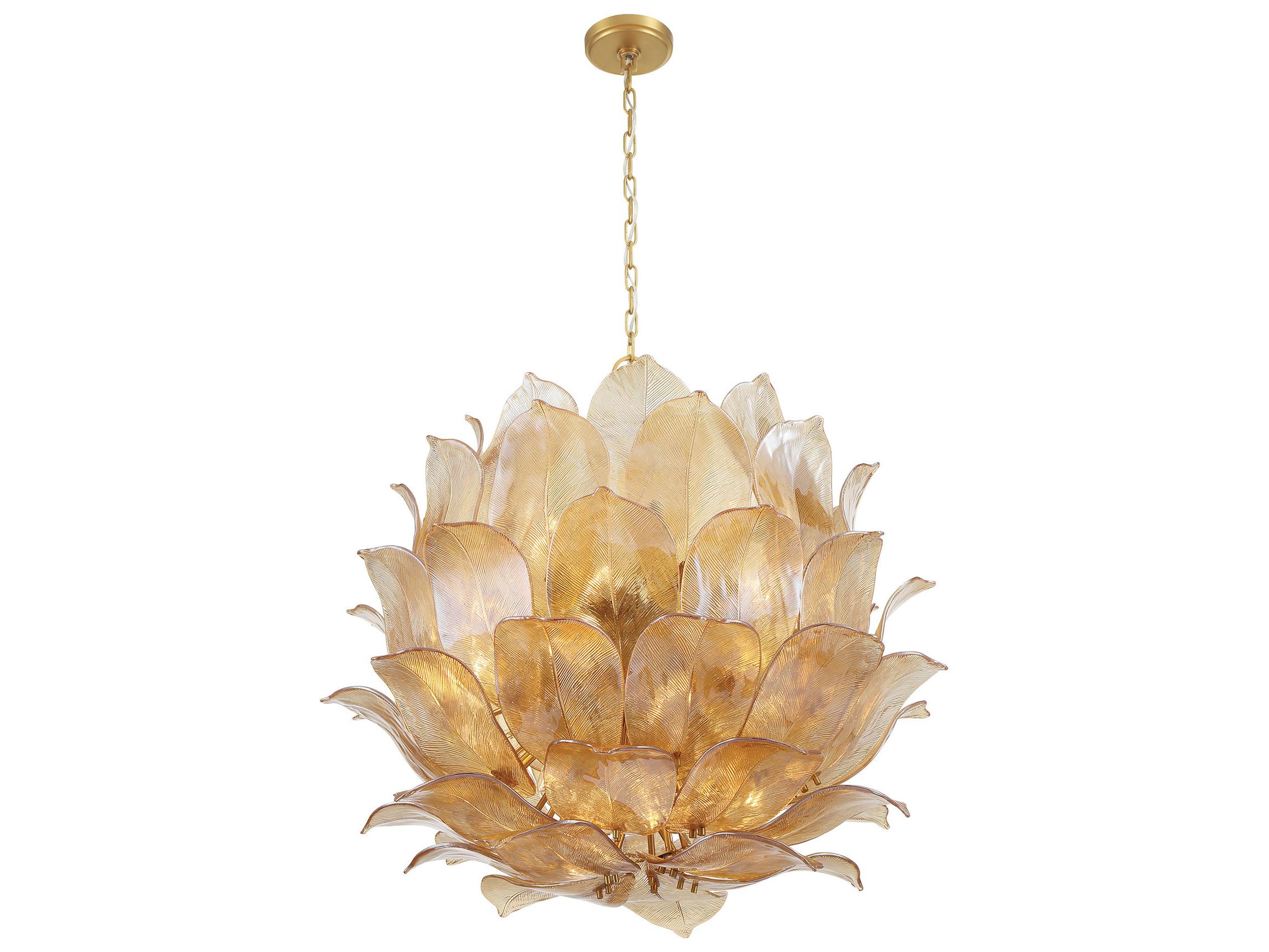 Metropolitan Orchid 24-Light Legacy Brass Pendant