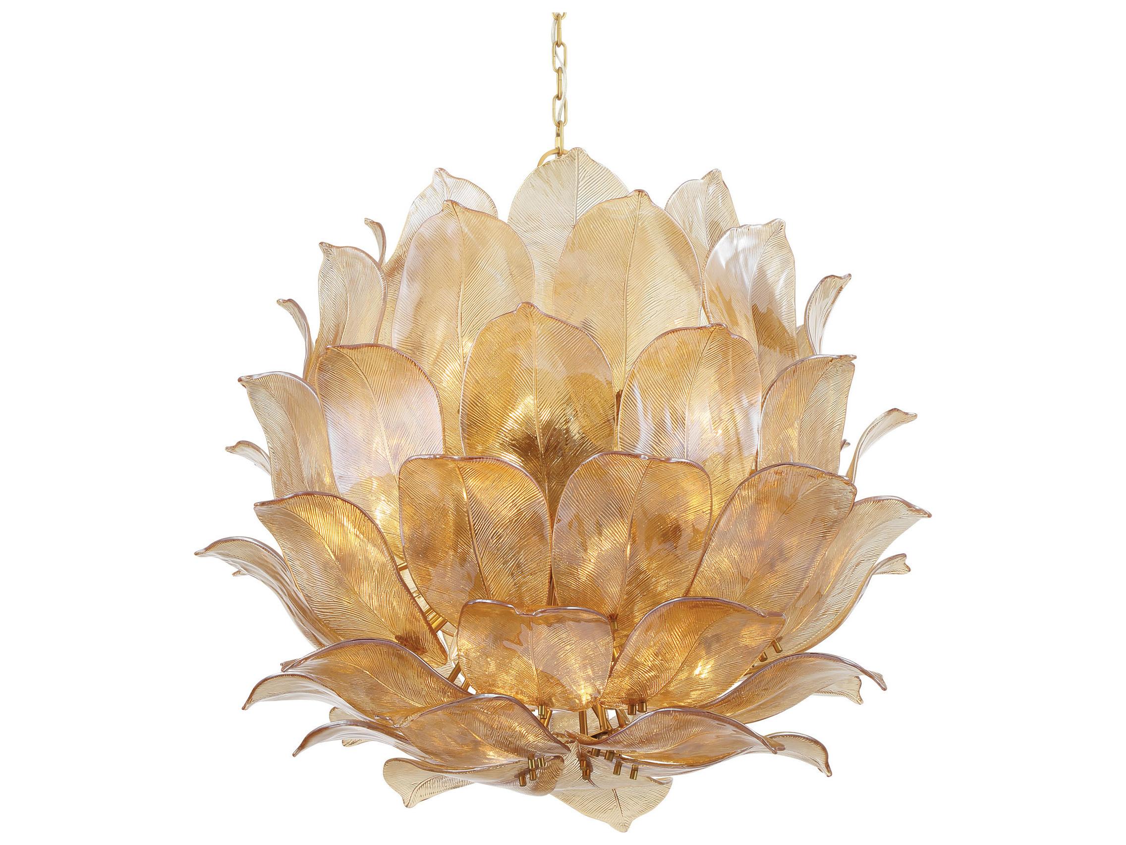 Metropolitan Orchid 24-Light Legacy Brass Pendant