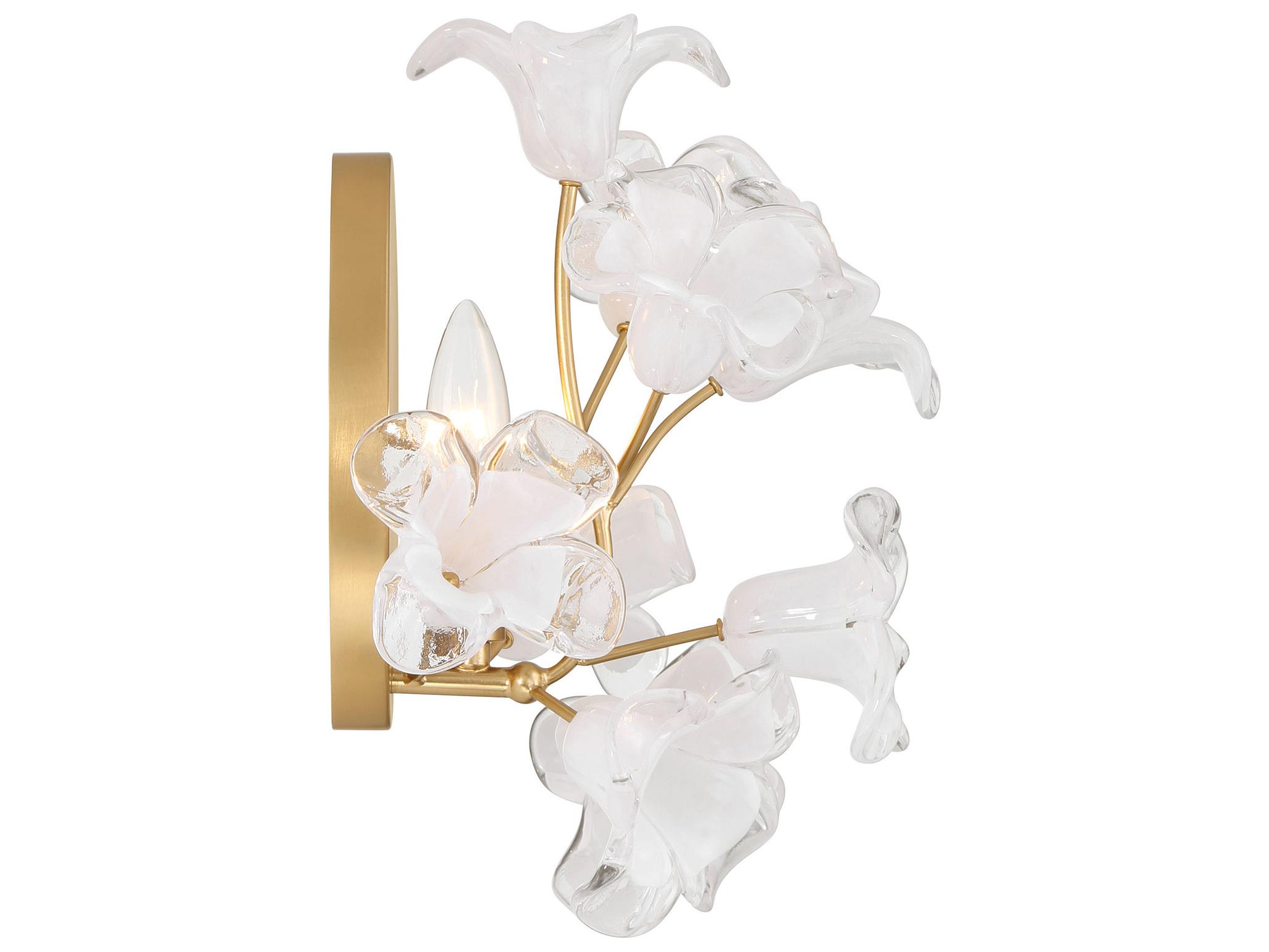 Metropolitan Bloome 1-Light Legacy Brass Wall Sconce