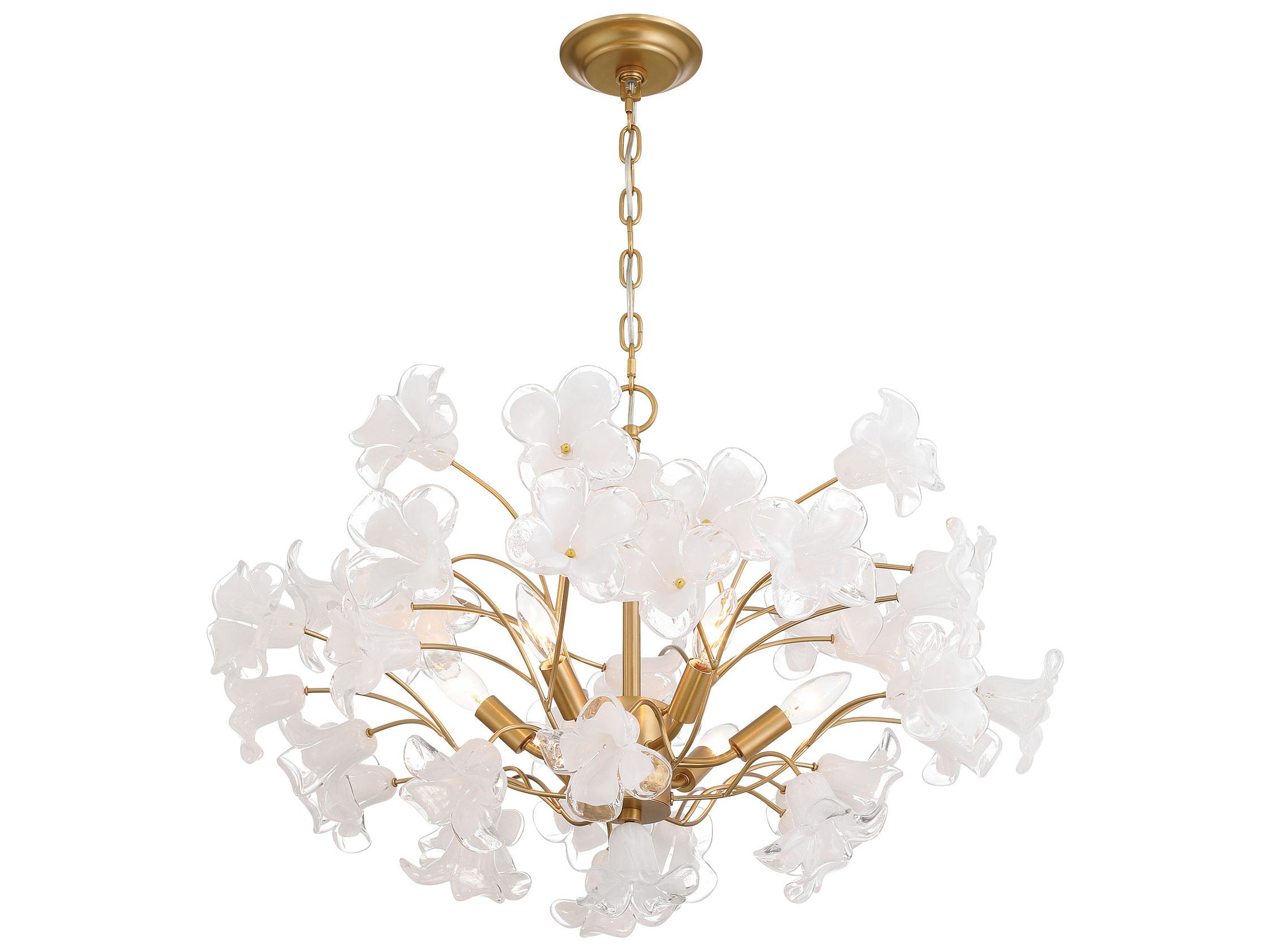Metropolitan Bloome 6-Light Legacy Brass Chandelier
