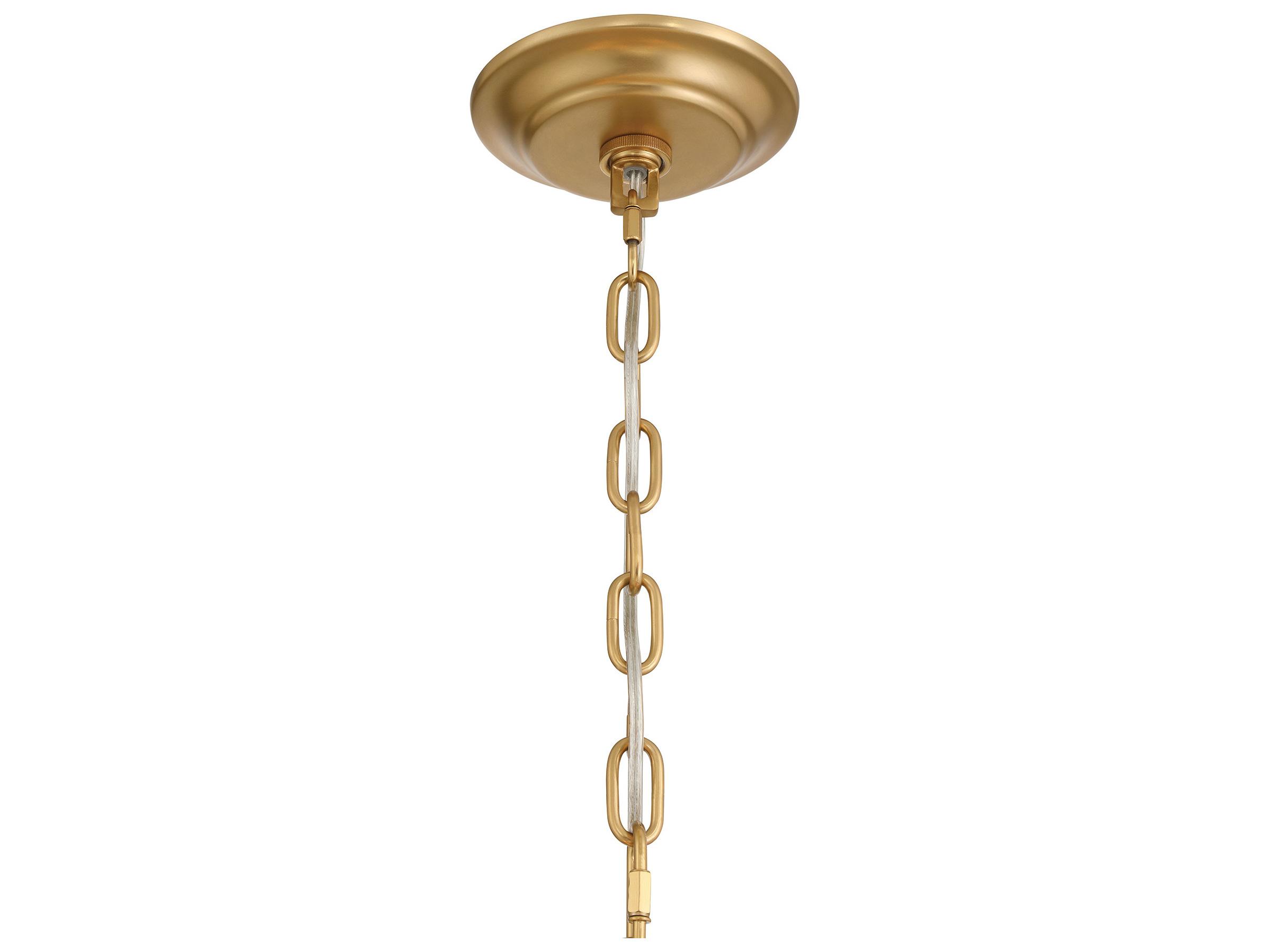 Metropolitan Bloome 6-Light Legacy Brass Chandelier