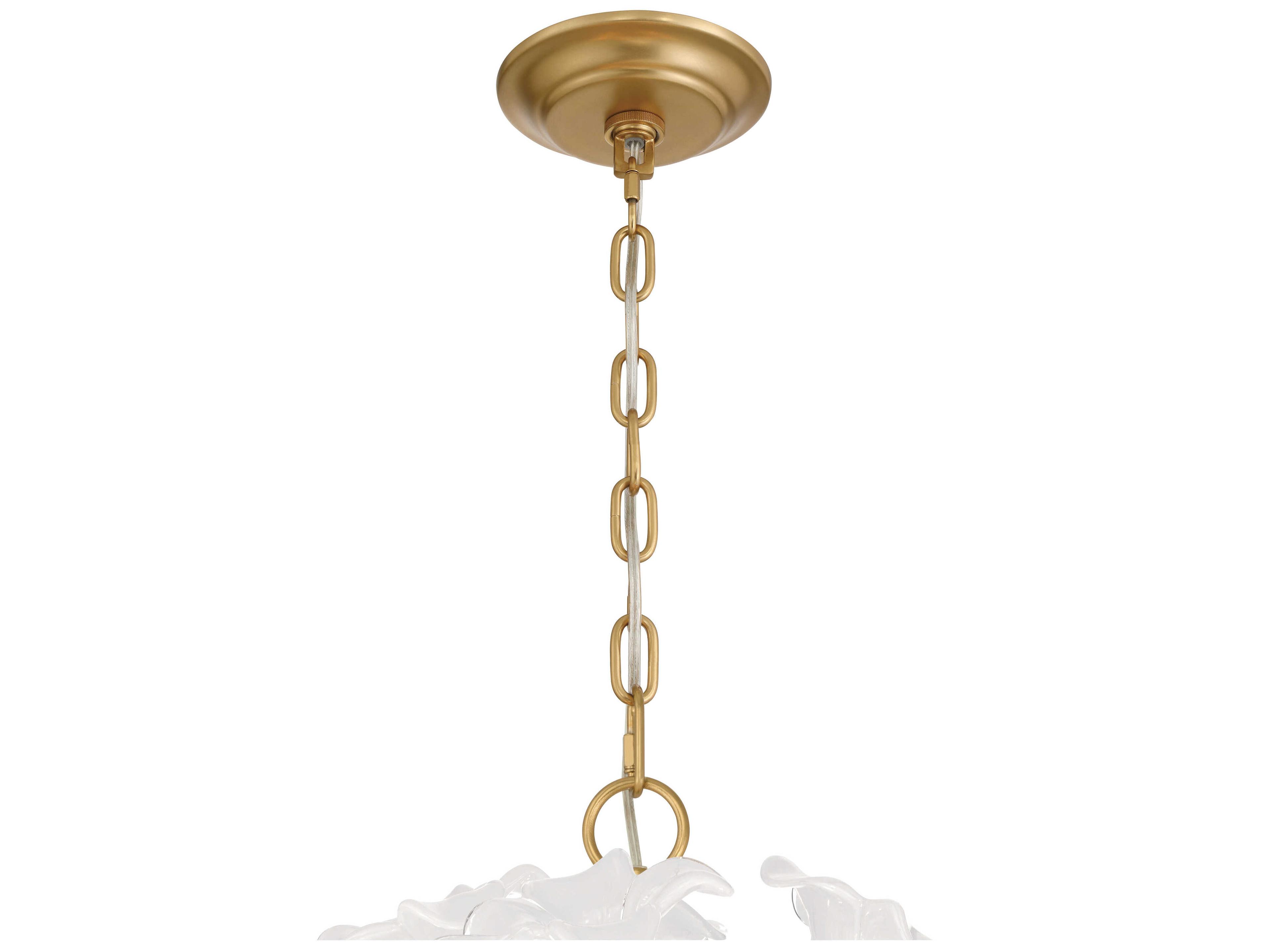 Metropolitan Bloome 8-Light Legacy Brass Pendant