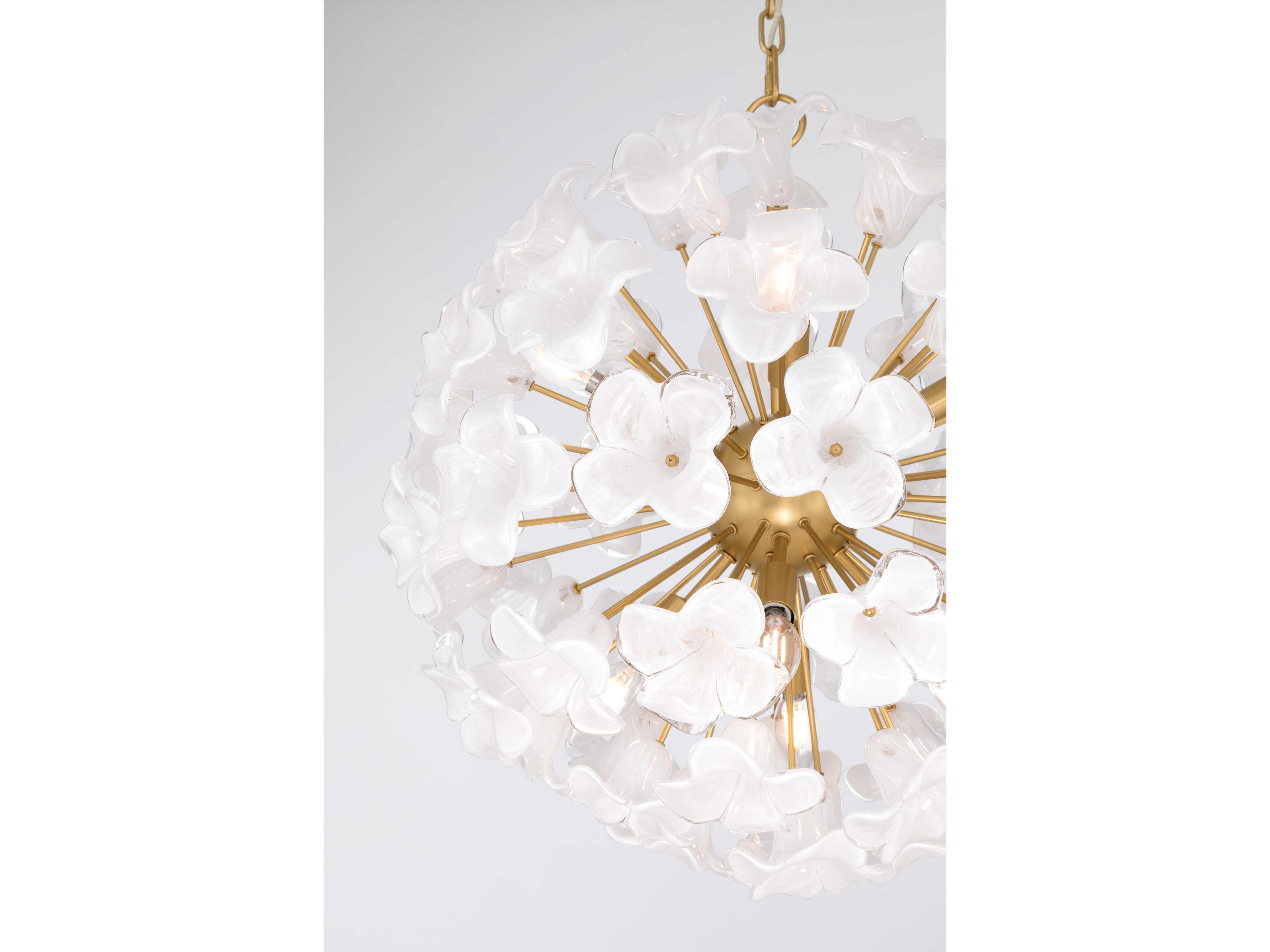 Metropolitan Bloome 8-Light Legacy Brass Pendant
