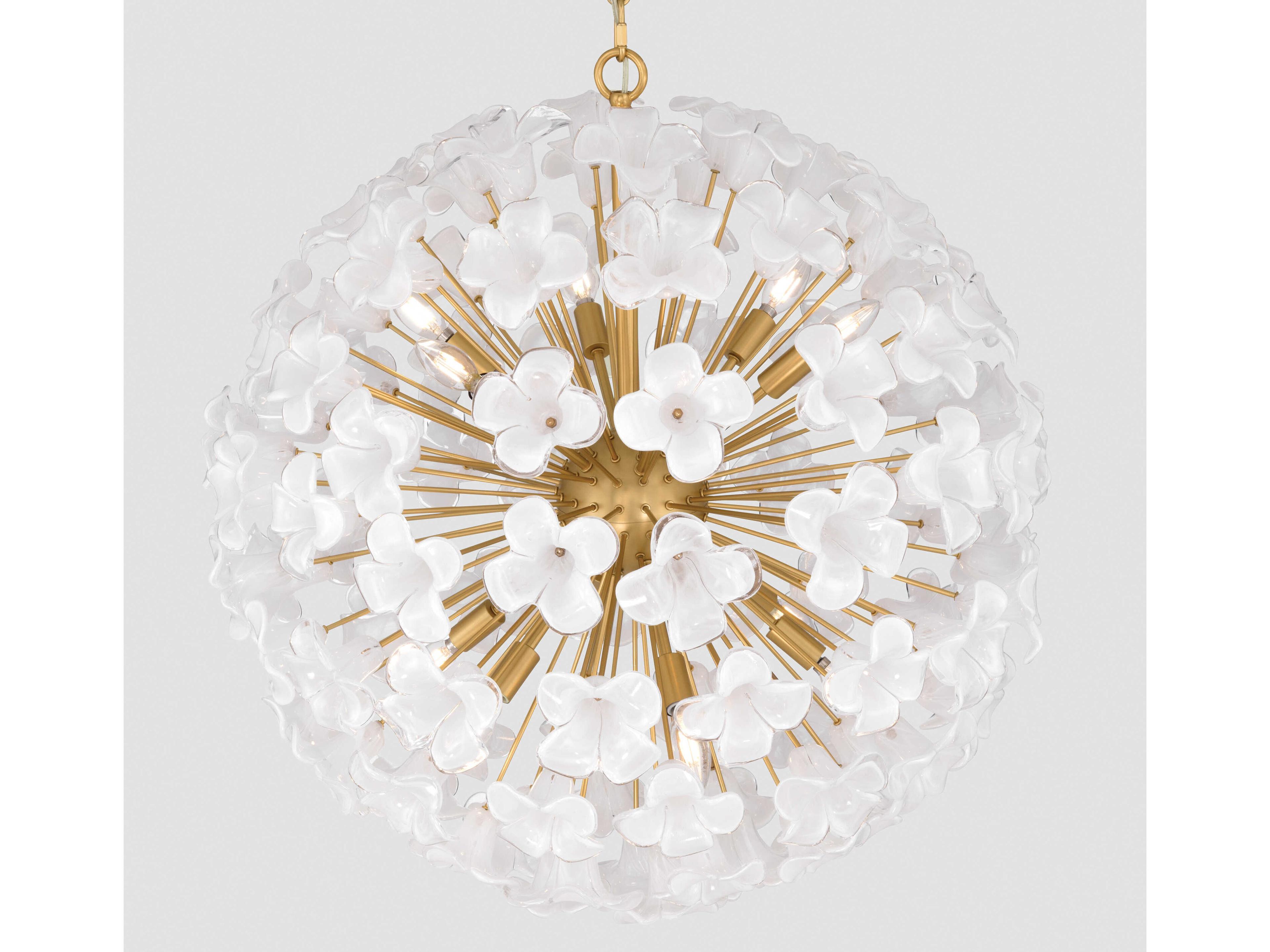 Metropolitan Bloome 12-Light Legacy Brass Pendant