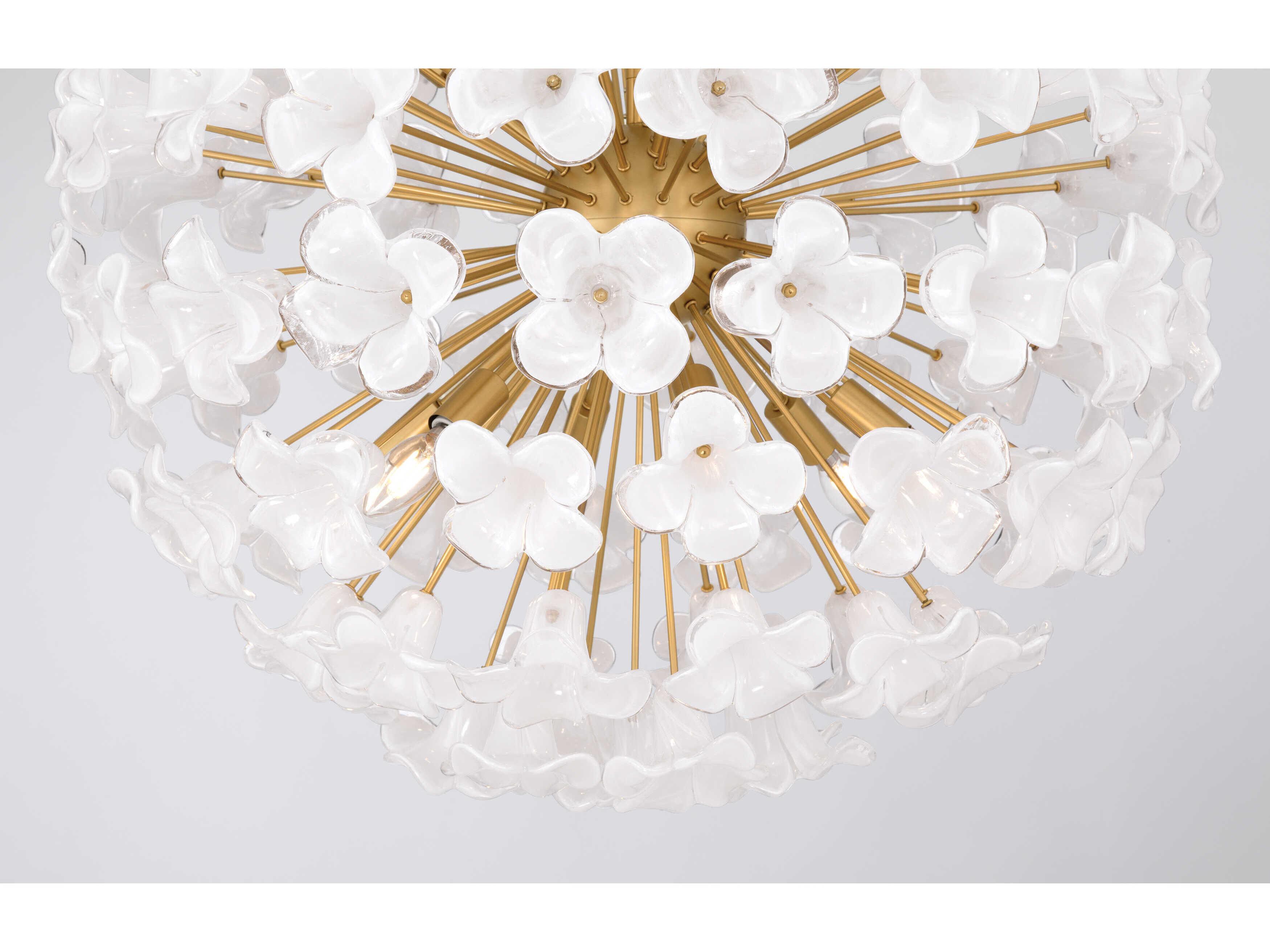 Metropolitan Bloome 12-Light Legacy Brass Pendant